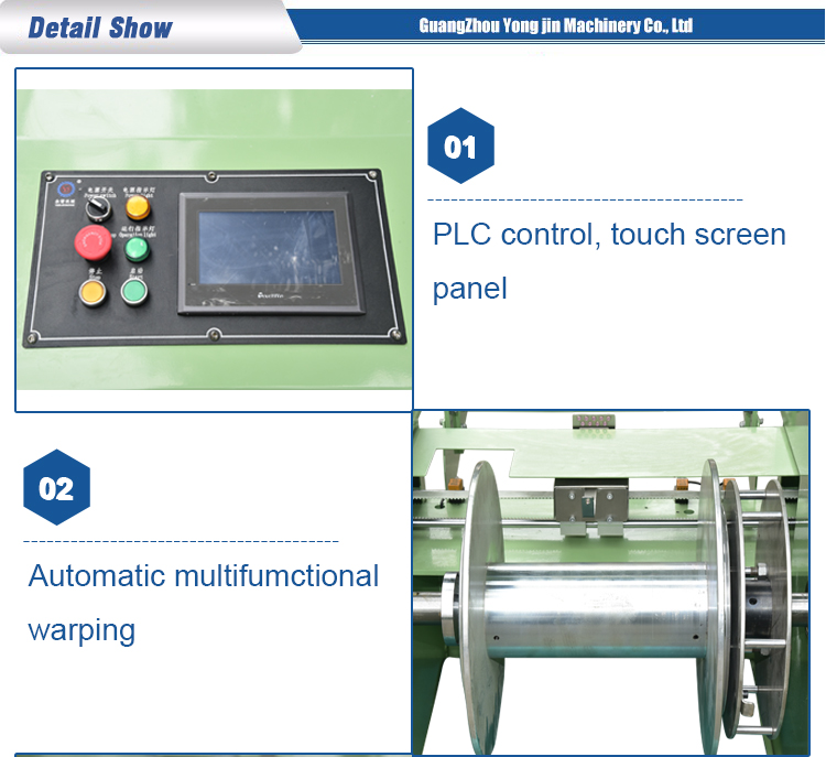 Yongjin - professional supply automatic computerized textile warping machine for belt tape strap Warping Machine 8
