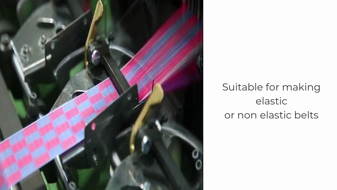 Suitable for making.elastic.or non elastic belts.