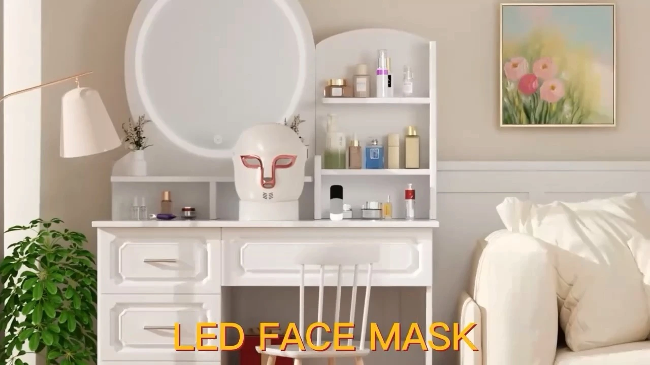 OSTO Professional Wireless Red Light Therapy LED Mask 660nm 850nm 1