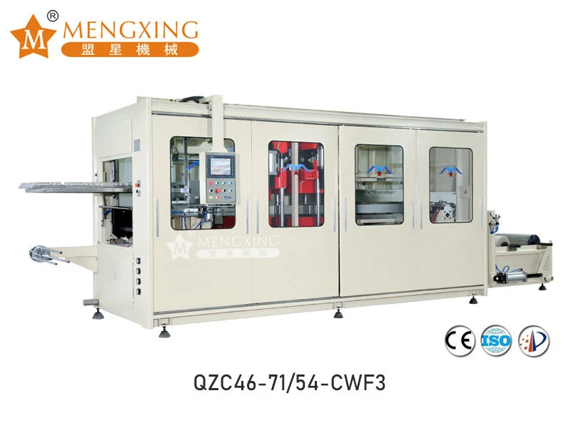 Full-auto vacuum pressure forming machine 3 station QZC46-71/54-CWF3 1