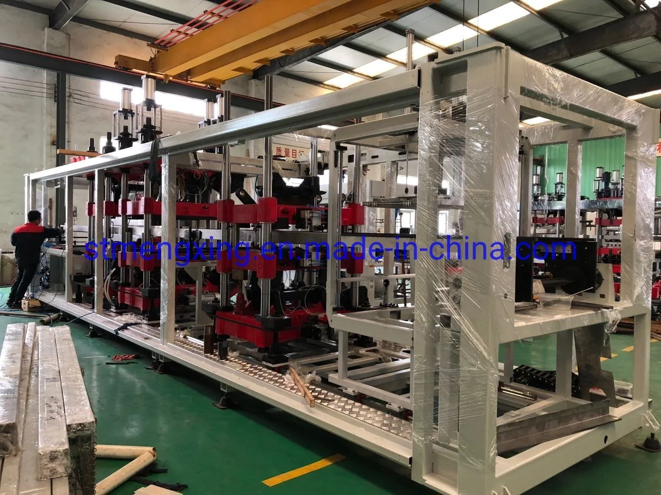 Fully Auto 4 Station Vacuum Pressure Forming Machine Mengxing Mfpc7660 1