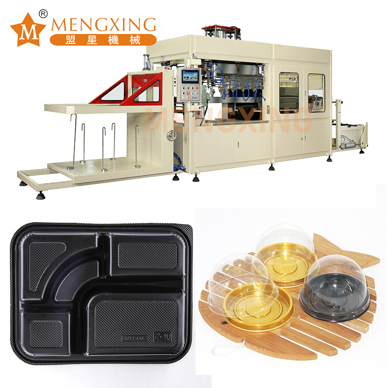Mengxing Punching Hole Vacuum Forming Food Package Products Machine with Cutting Function Thermoforming Machine 5