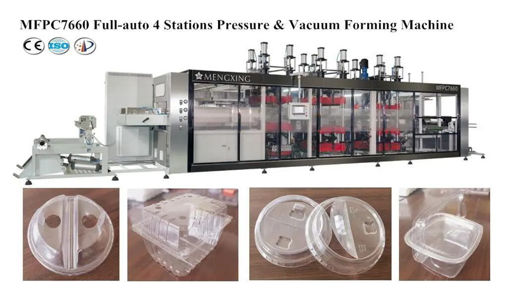 Automatic Plastic Vacuum Forming Machinery with Robot Stacker (MFPC 7660) 1