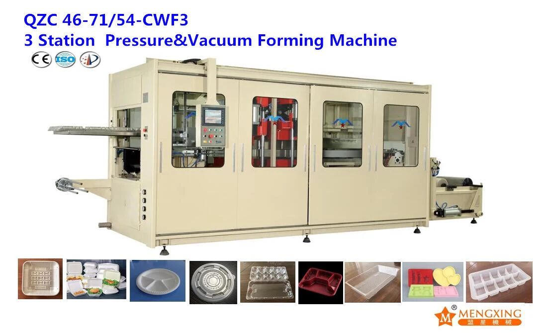 QZC 46-71/54-CWF3 Automatic High Speed Food Container Making Machine 1