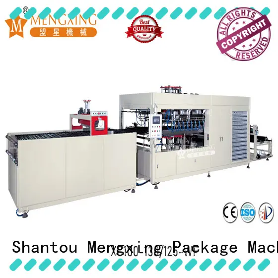 Mengxing fully auto pp vacuum forming machine plastic container making lunch box production 1
