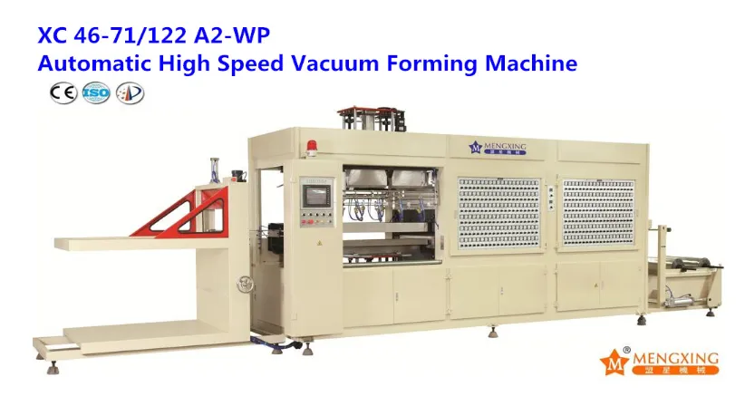Plastic Disposable Cover Vacuum Products Making Forming Machine (XC46-71/122A2-WP)