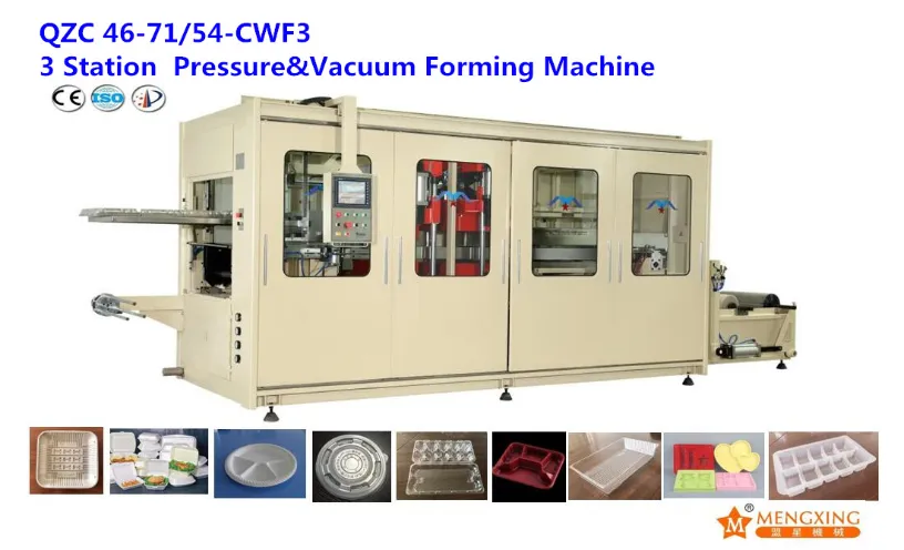 QZC 46-71/54-CWF3 Automatic High Speed Thermoforming Plastic Cup Lid Making Machine