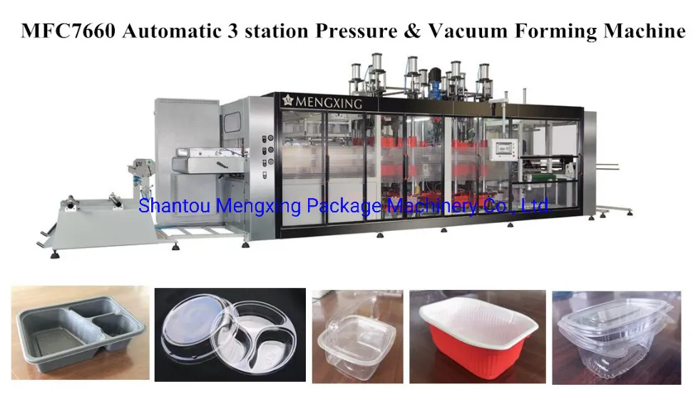 Three Stations Forming Machine with Cutting, Counting&Stacking