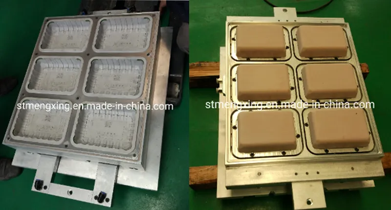 Full Automatic Plastic OPS Tray Servo 2in1/3in1/4in1 Vacuum and Pressure Thermoforming Machine Thermo Plastics Cutting Mold Vacuum Forming Machine