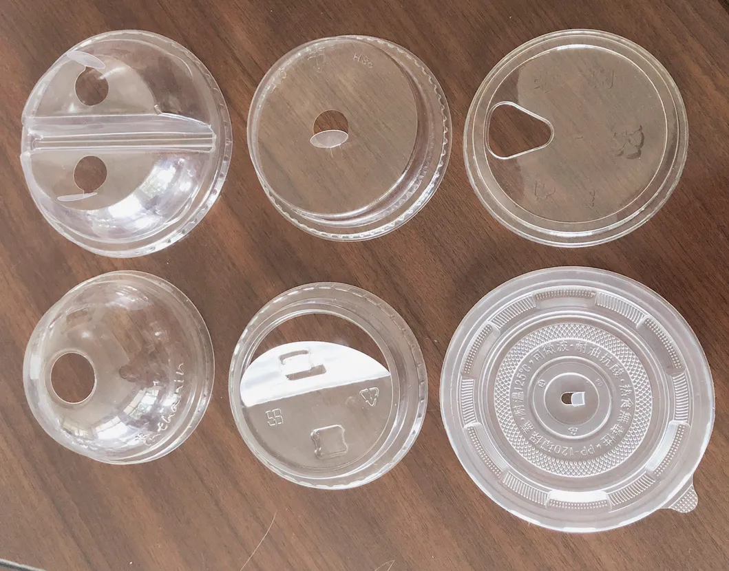 Automatic Forming Cutting Stacking Counting Plastic Lid Cover Forming Machine