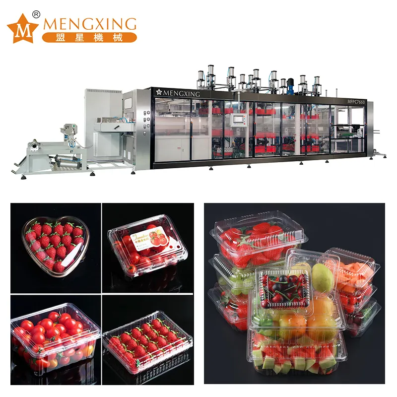 Blister Machine Plastic Package Making Machine 3 Stations Pressure Vacuum Forming Machine Automatic Thermoforming Machine