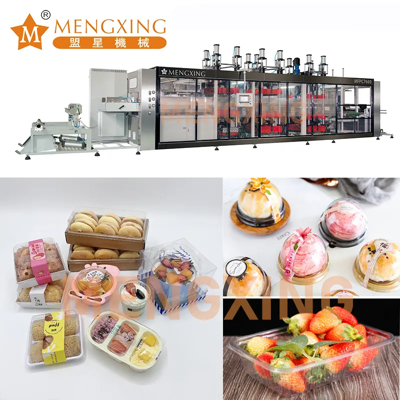 Automatic 3 Station Forming Machine Tray Thermoforming Machine Plastic Cup/Bowl/Box/Container/Tray Making Machine Plastic Vacuum Forming Machine