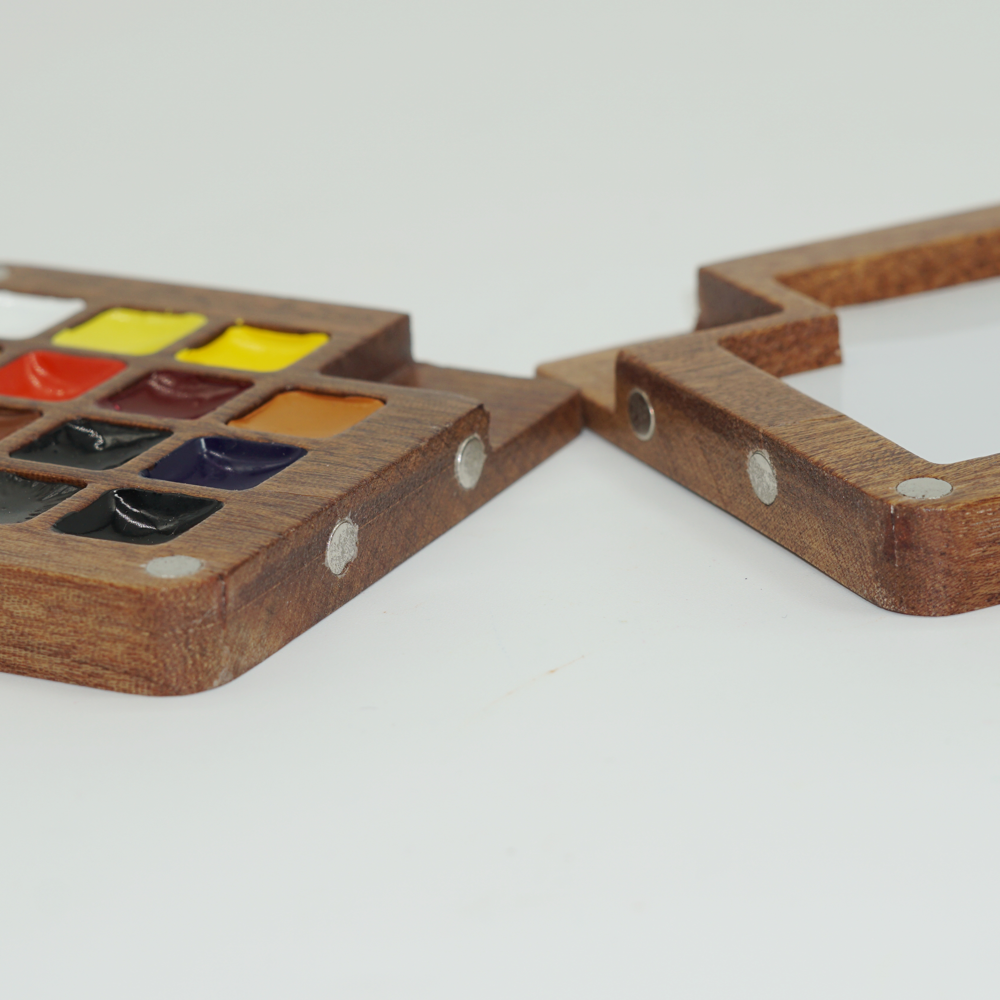 Högkvalitativ grossist anpassad mini trä akvarellpenna med färgpalett lätt att ta med för skissering 7