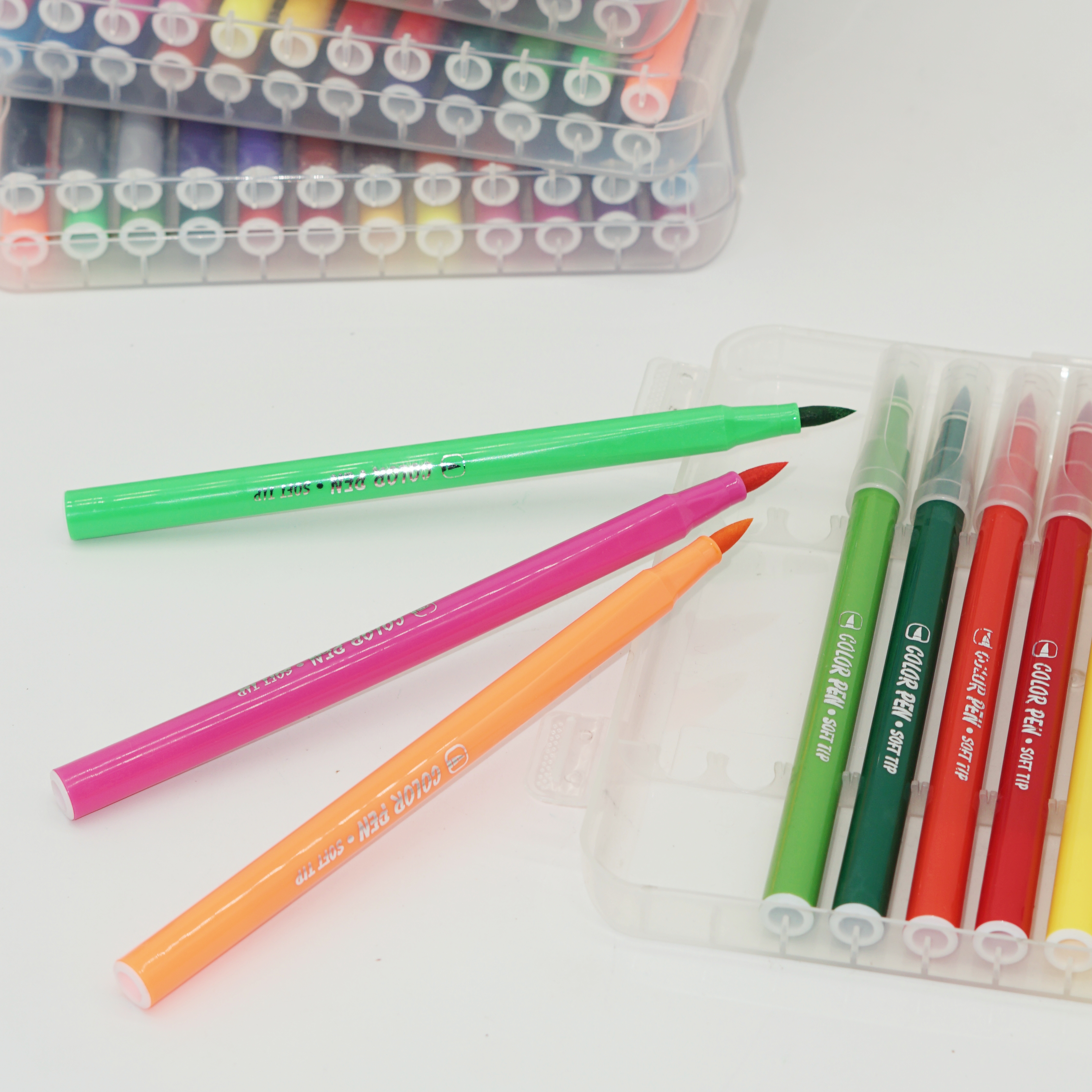 24 Colors Soft Brush Tip Washable Watercolor Pen Box Stationery Gift Set Wholesale Custom Supplier 5