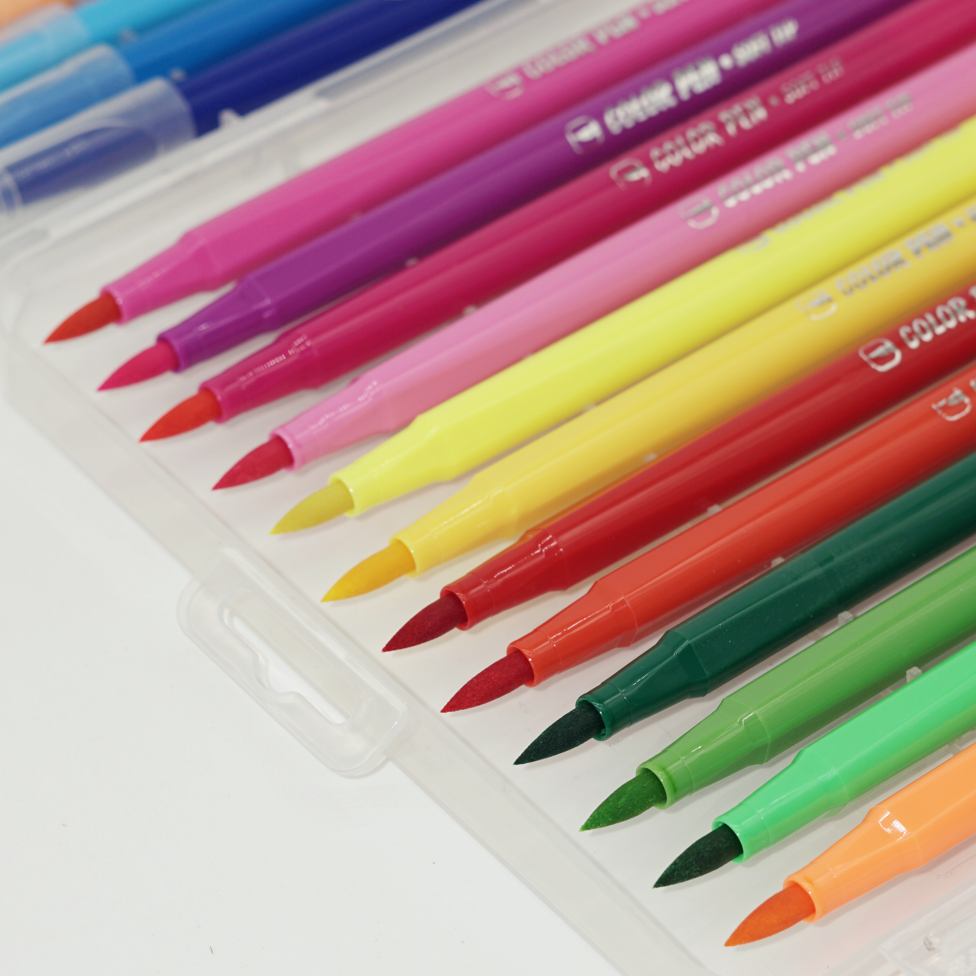 24 Colors Soft Brush Tip Washable Watercolor Pen Box Stationery Gift Set Wholesale Custom Supplier 8