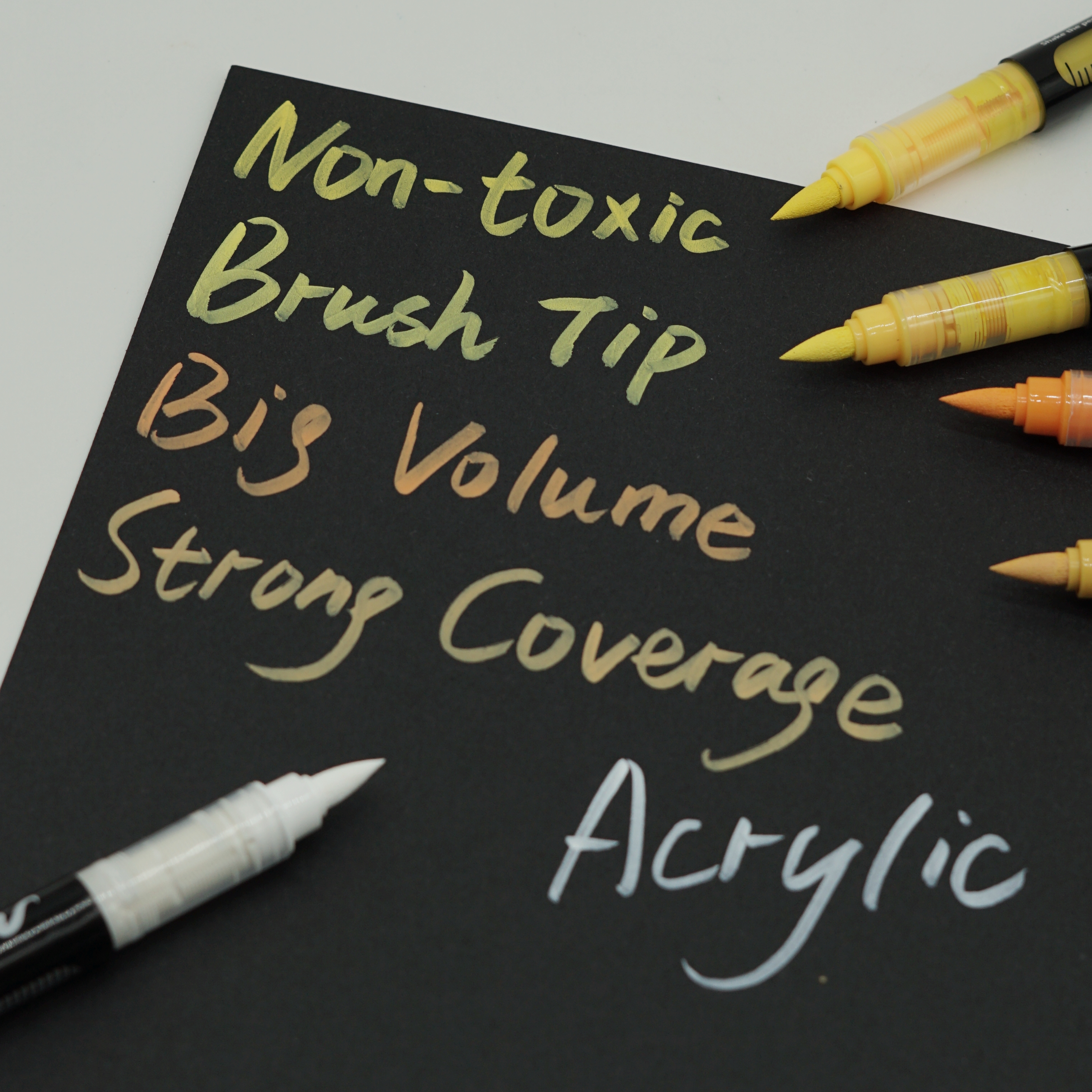 Professional 120 Colors Straight Liquid Marker Soft Brush Head Drawing Coloring Art New Acrylic Marker Factory 3