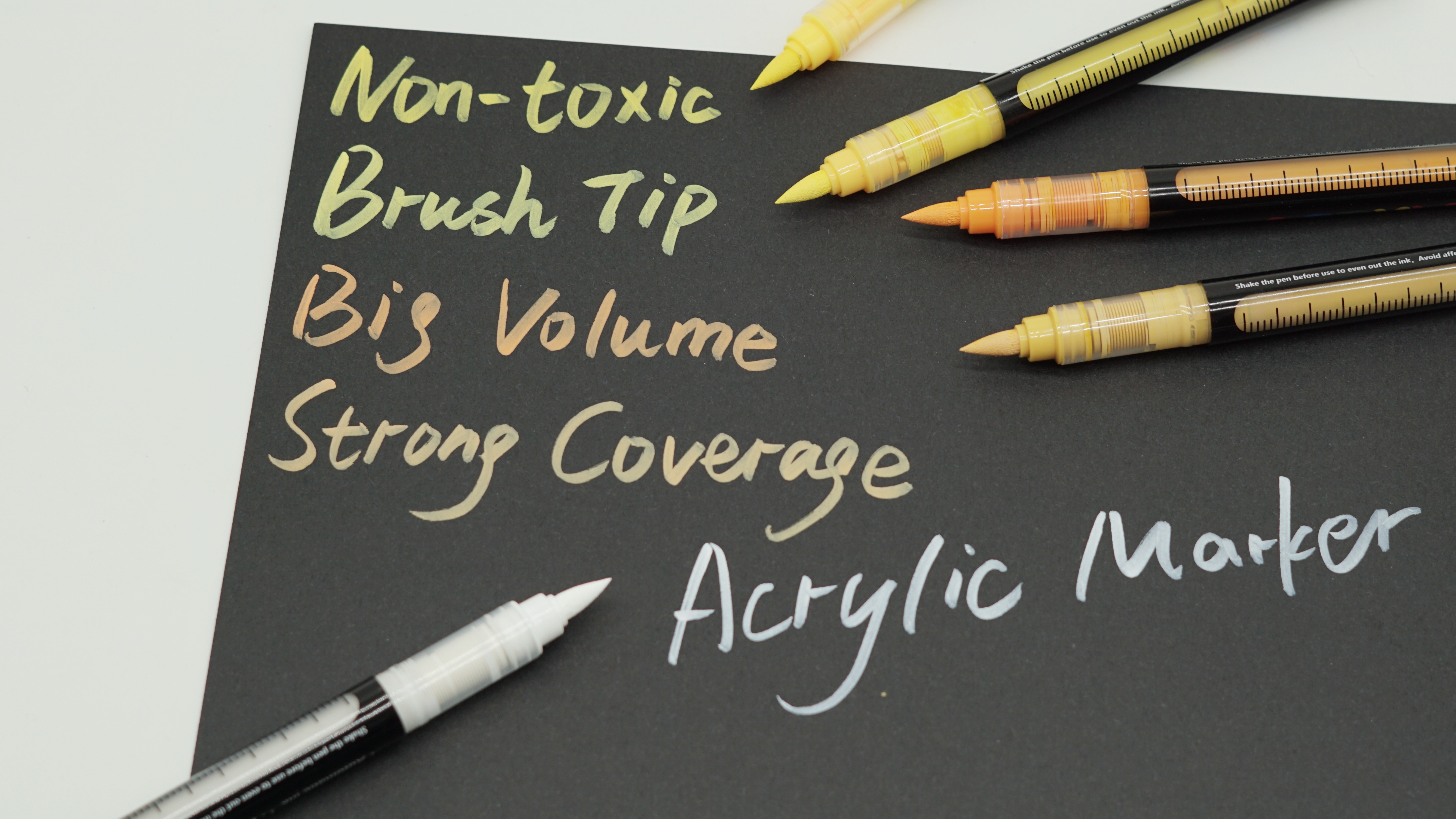 Professional 120 Colors Straight Liquid Marker Soft Brush Head Drawing Coloring Art New Acrylic Marker Factory 8