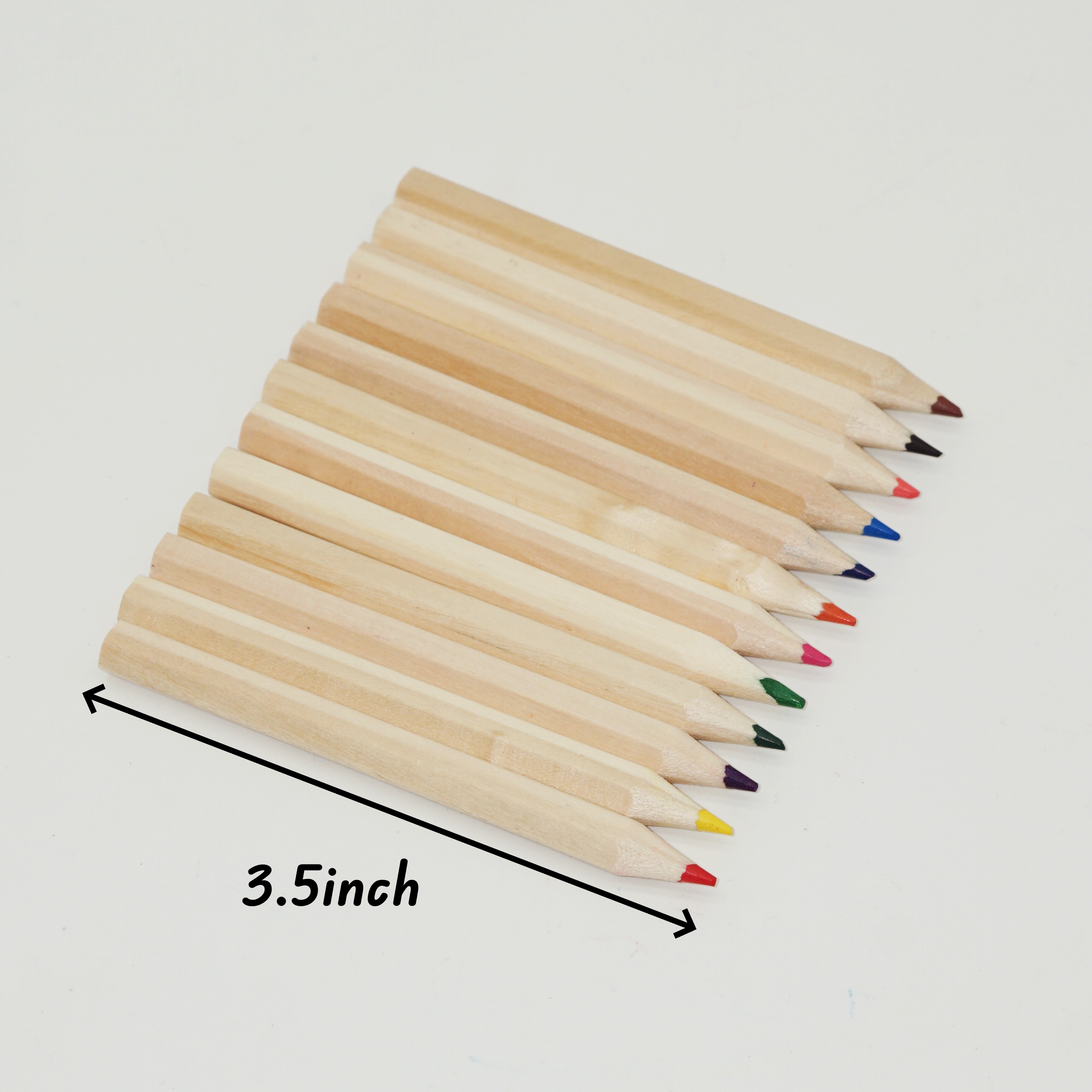 Factory Low Price 3.5inch Mini 12 Colors Colored Pencil Set with Sharpener Supplier Support Customization 3