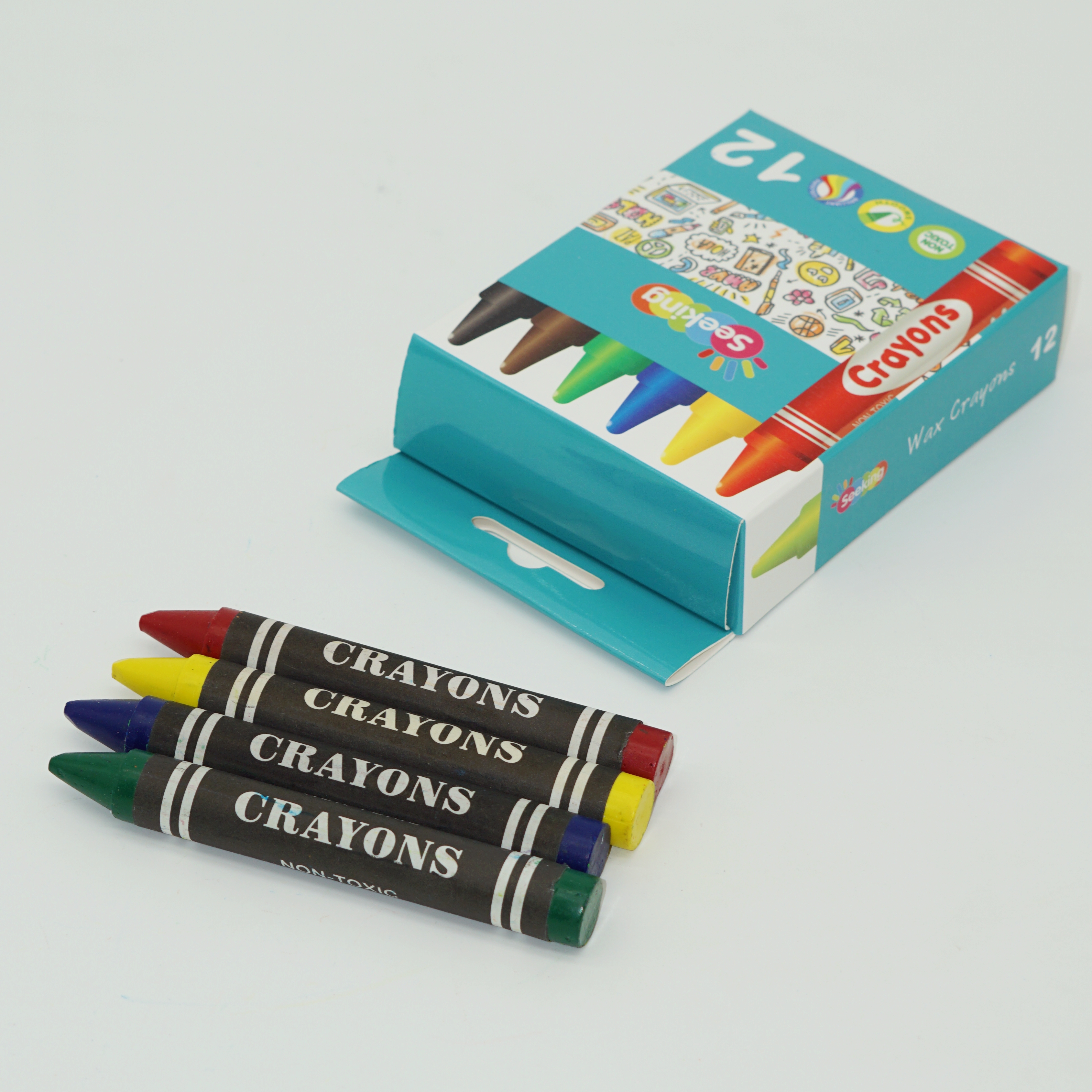 Market High Quality 6/12/24/36 Colors Jumbo Wax Crayon Manufacturer for Wholesale Customization 4
