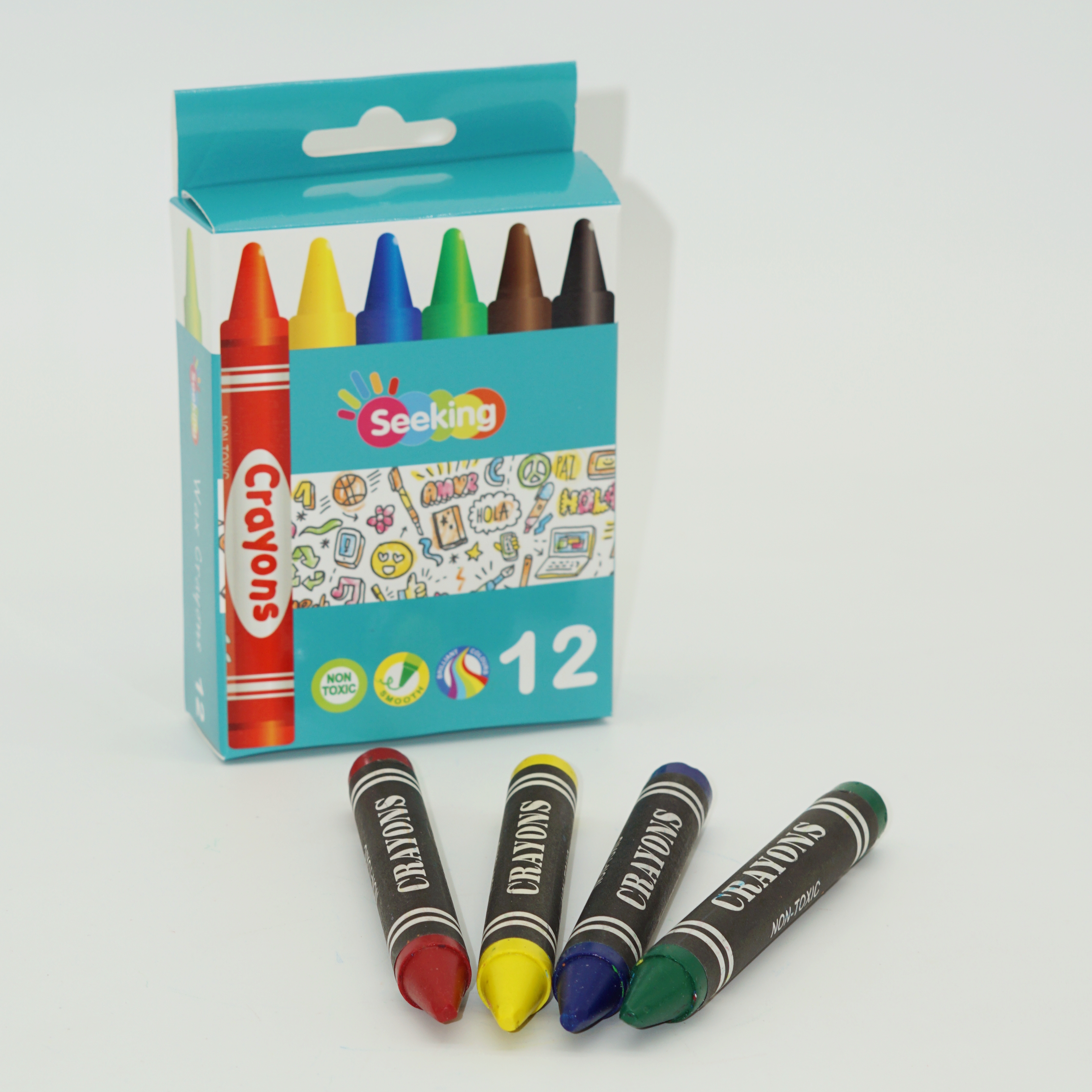 Market High Quality 6/12/24/36 Colors Jumbo Wax Crayon Manufacturer for Wholesale Customization 3