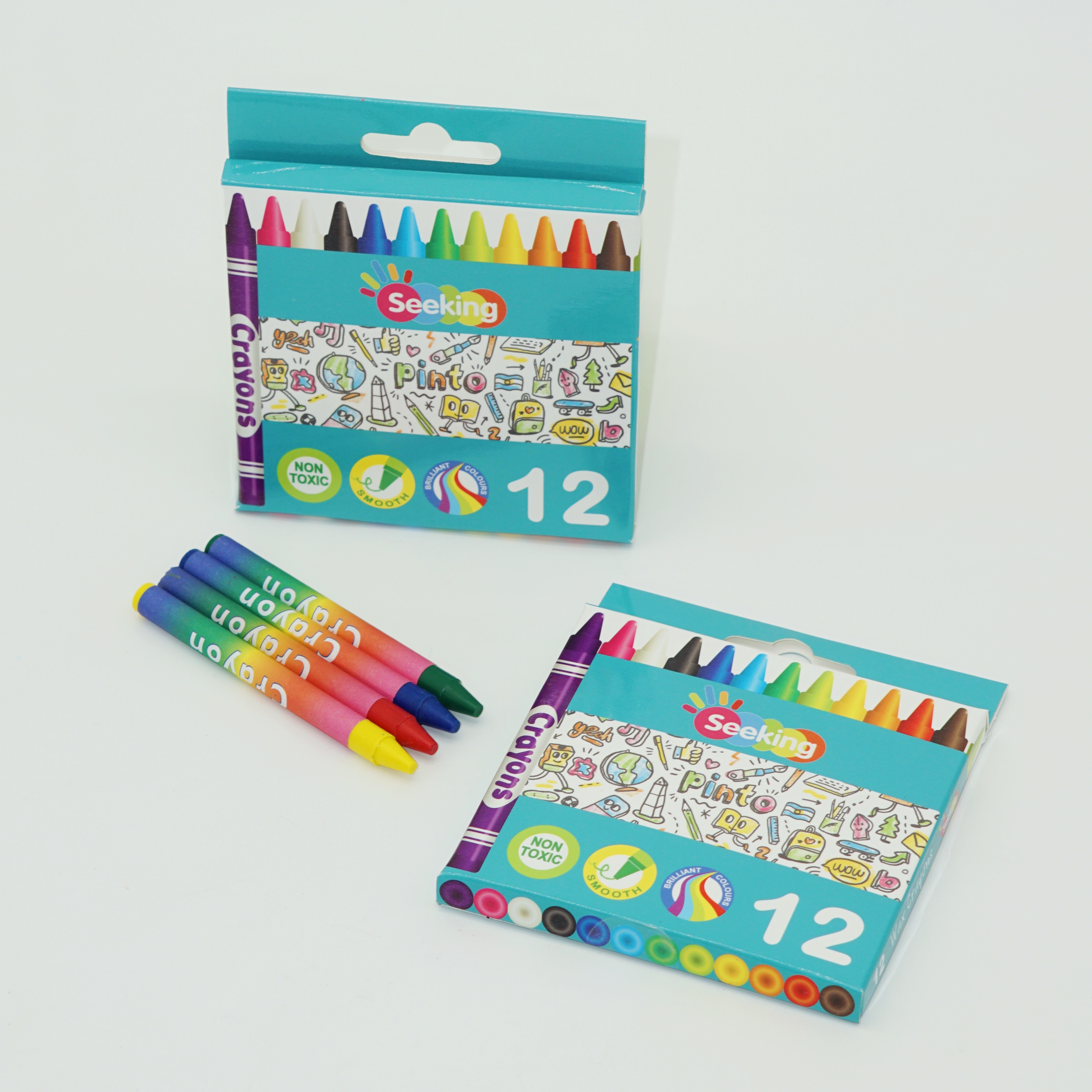 Market High Quality 6/12/24/36 Colors Wax Crayon Manufacturer for Wholesale Customization 3