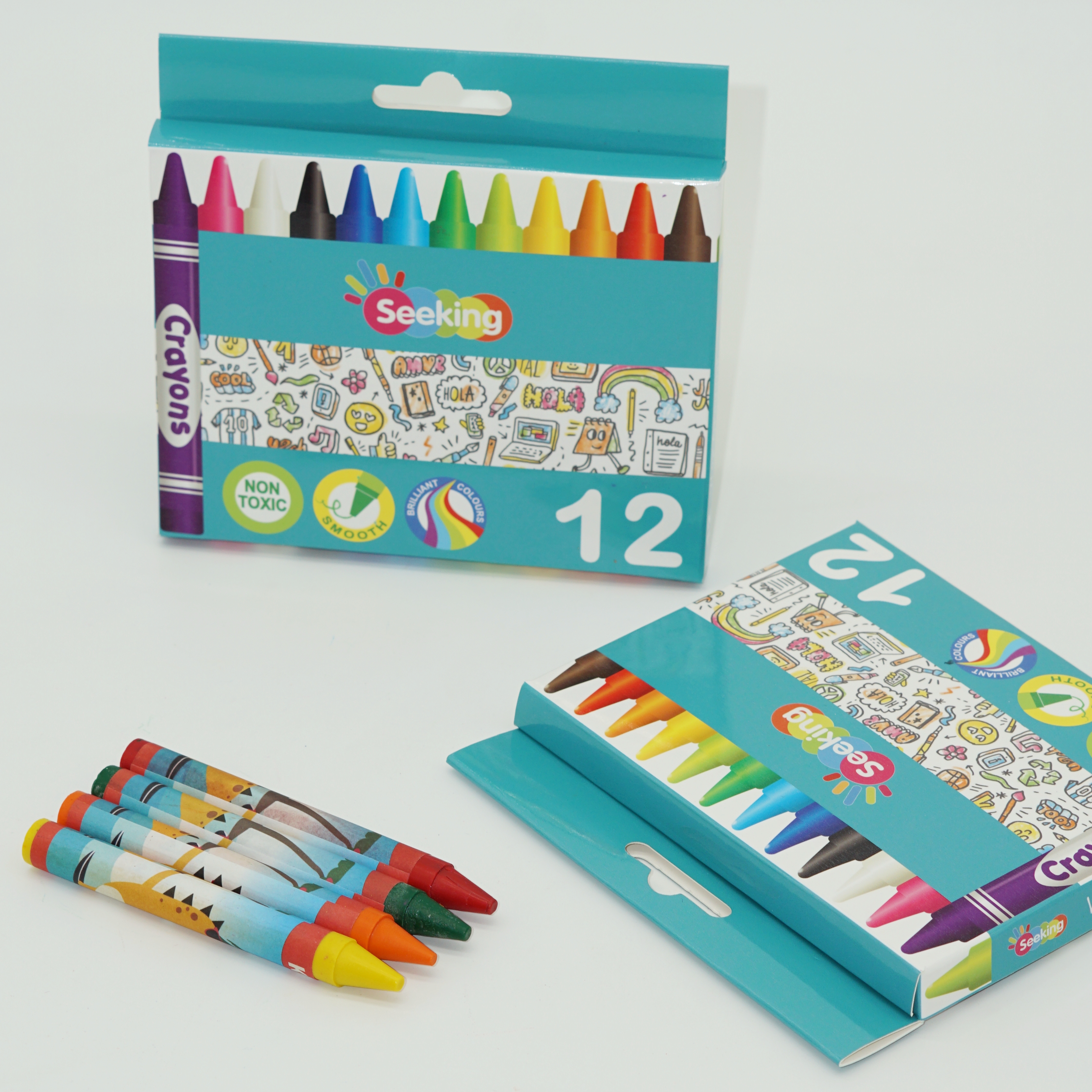 Market High Quality 6/12/24/36 Colors Wax Crayon Non Toxic for Children Manufacturer for Wholesale Customization 5