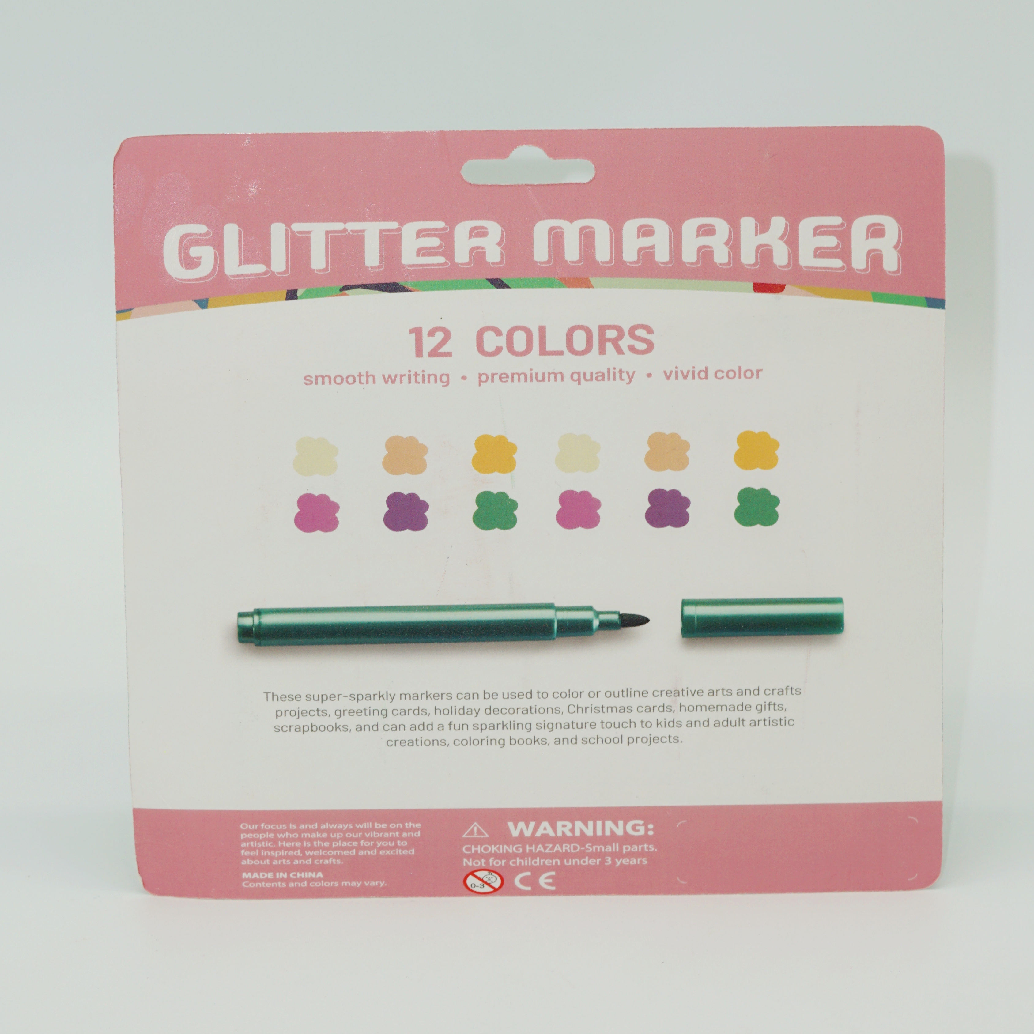 12 Colors Glitter Marker Wholesale Customization Manufacturer 8
