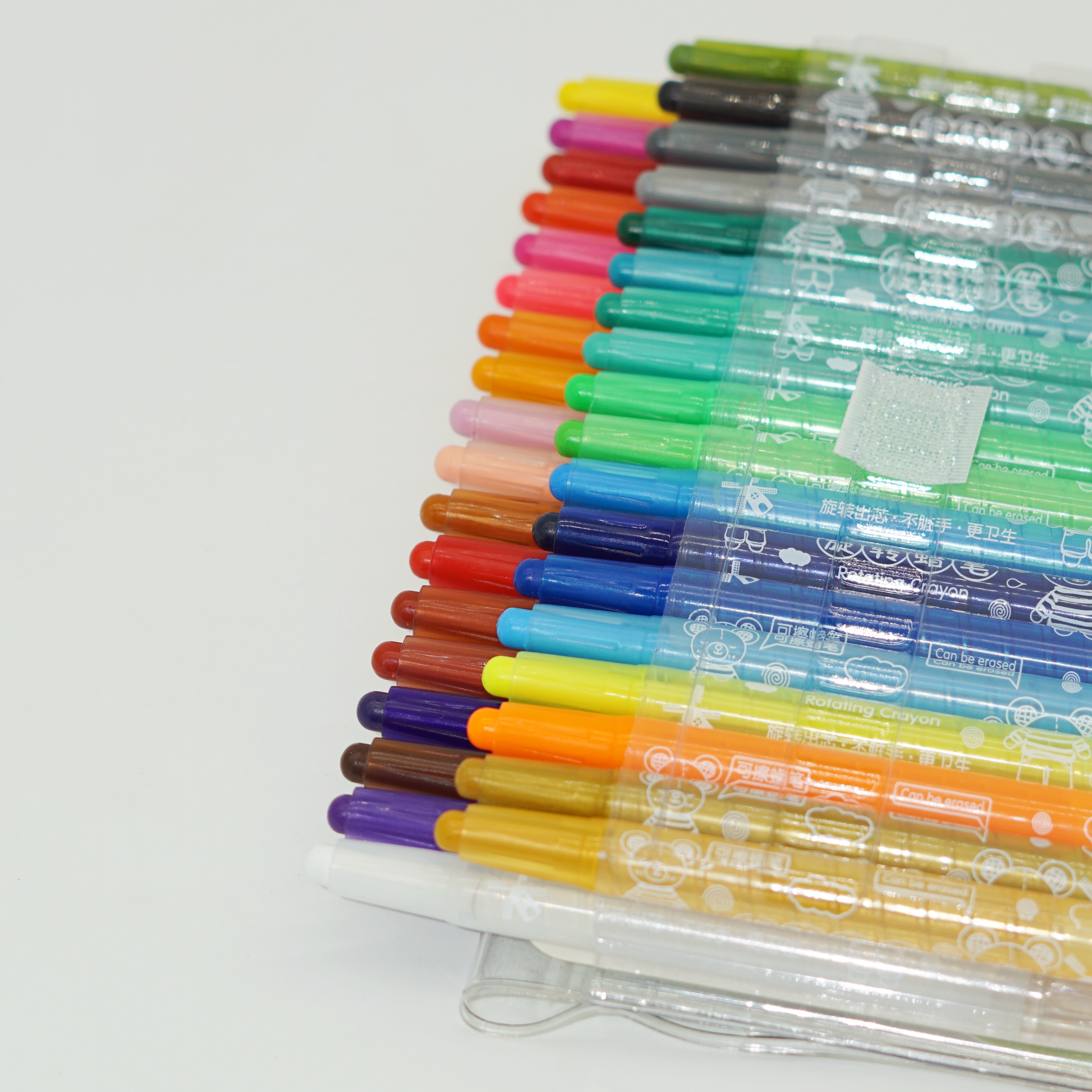 High Quality 12/24 Colors Twistable Plastic Crayons Set for Wholesale Customization 4