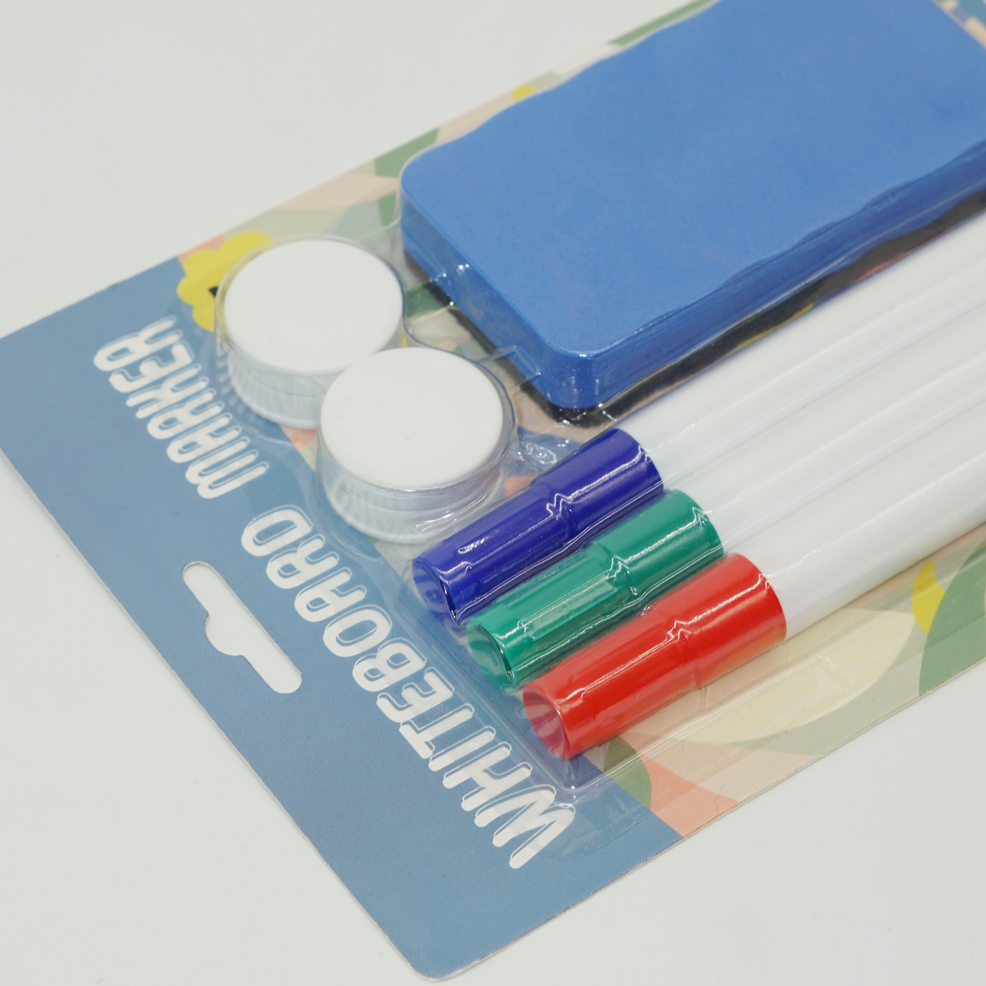 3 Colors Whiteboard Pen with Magnetic Eraser and Nails Set Classic Whiteboard Marker Set 5