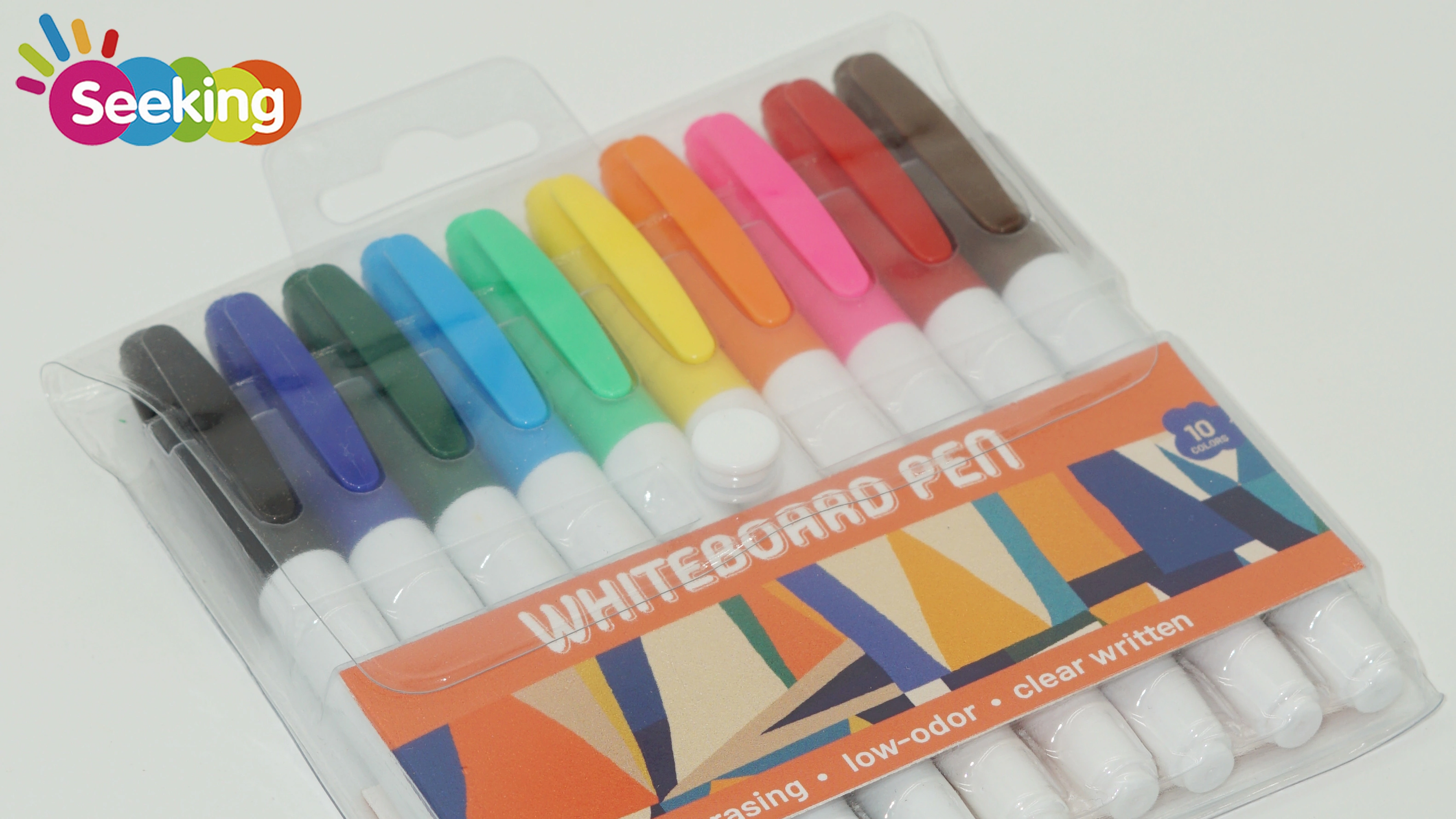 Rotuladores de pizarra blanca de 10 colores con clip, venta al por mayor, OEM/ODM personalizados 1