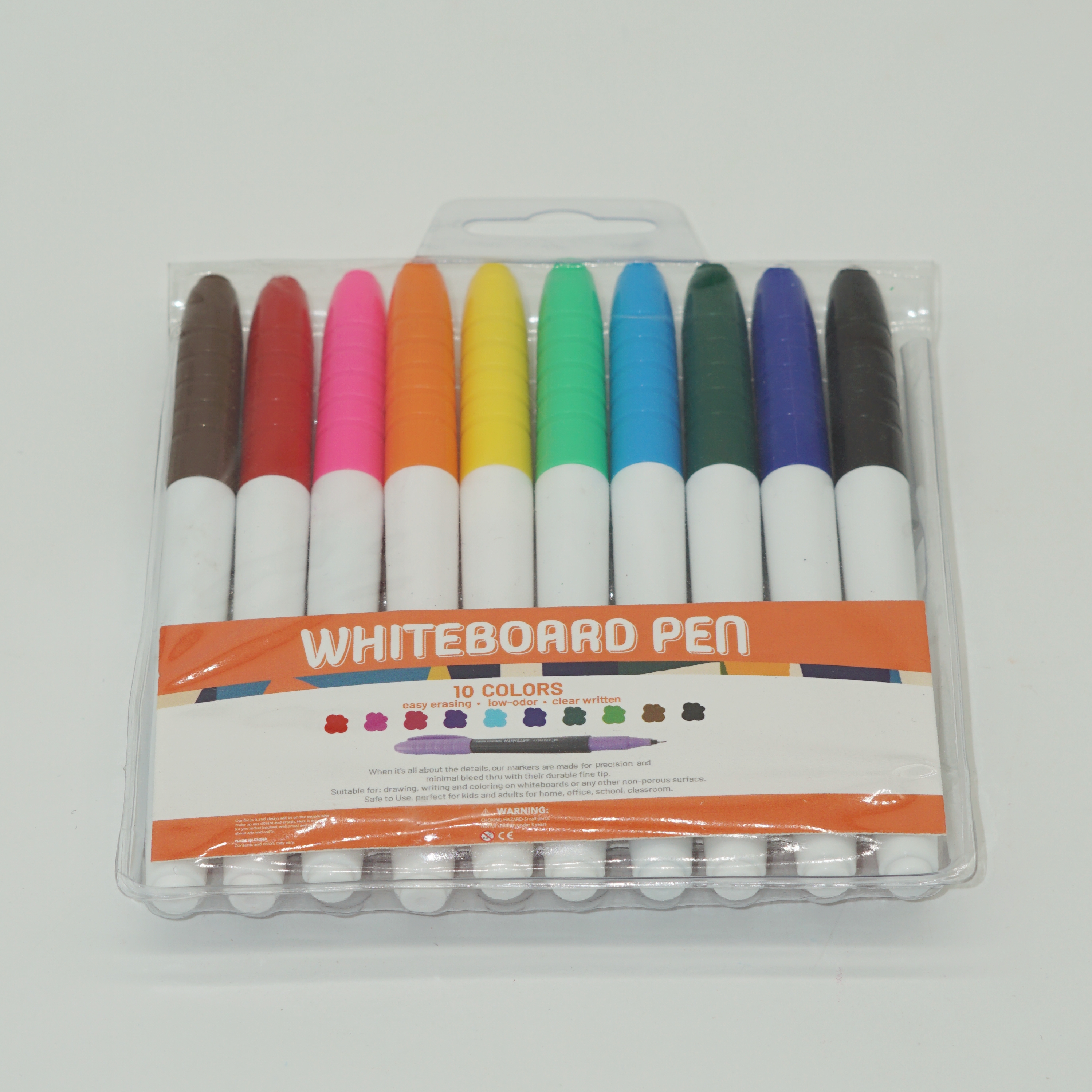 10 Colors Whiteboard Marker Pen with Clip Set Wholesale Custom OEM/ODM 3