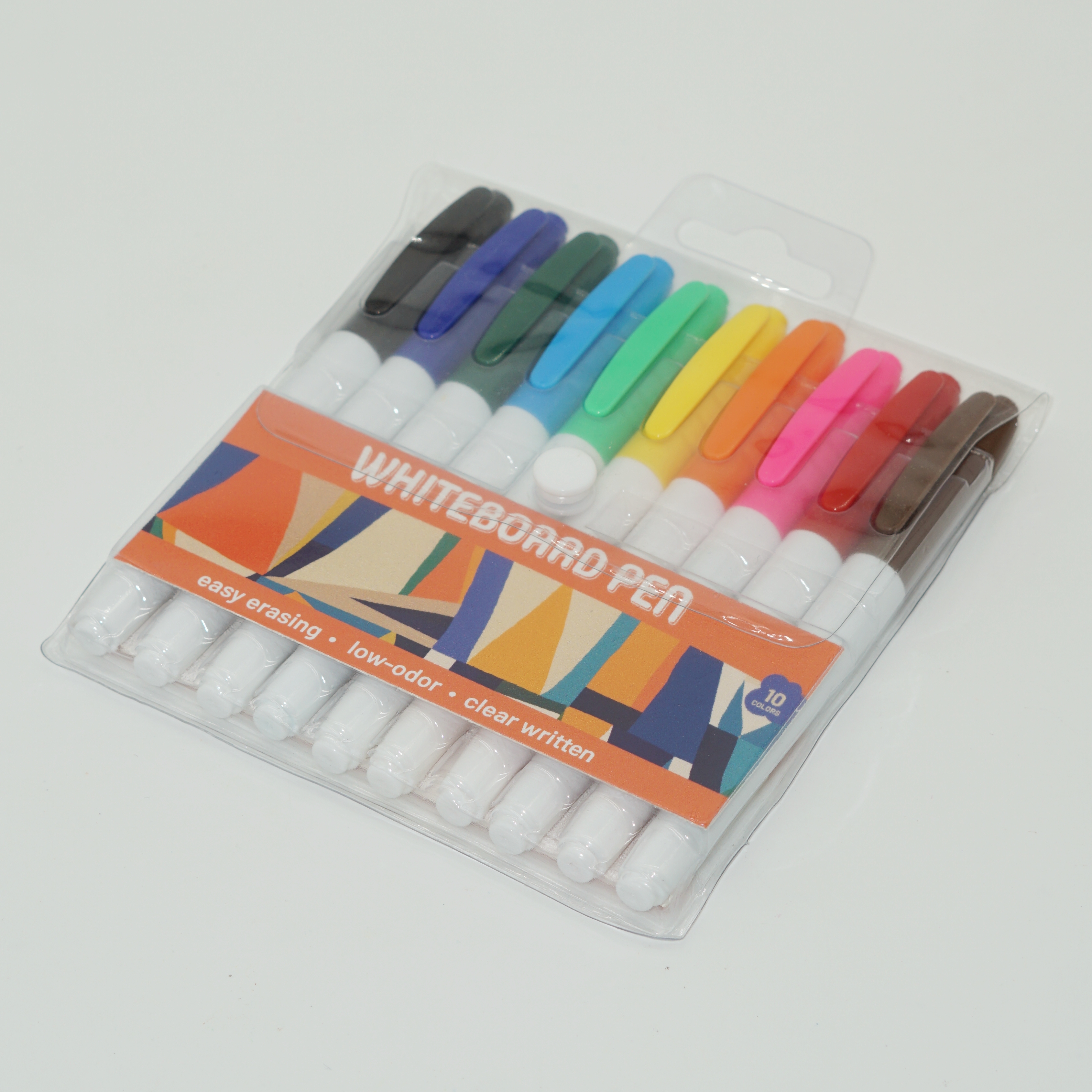 10 Colors Whiteboard Marker Pen with Clip Set Wholesale Custom OEM/ODM 2