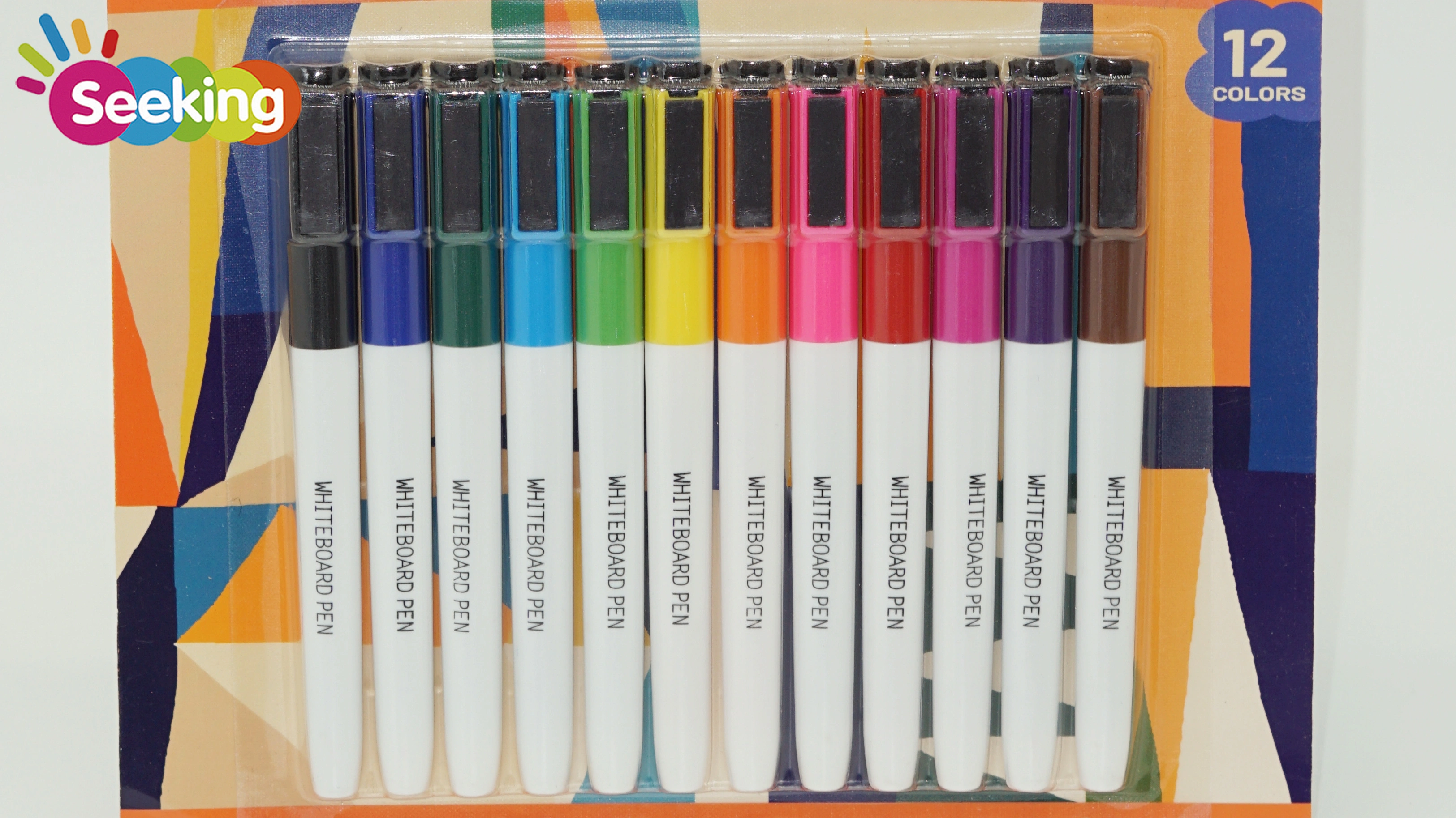 Juego de rotuladores magnéticos para pizarra blanca de 12 colores 1