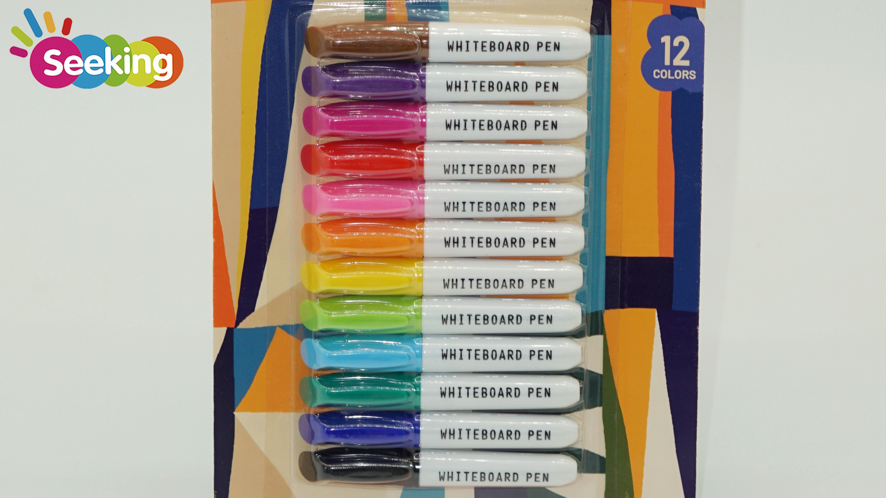Juego de rotuladores para pizarra blanca (12 colores, mini), personalizables al por mayor. 1