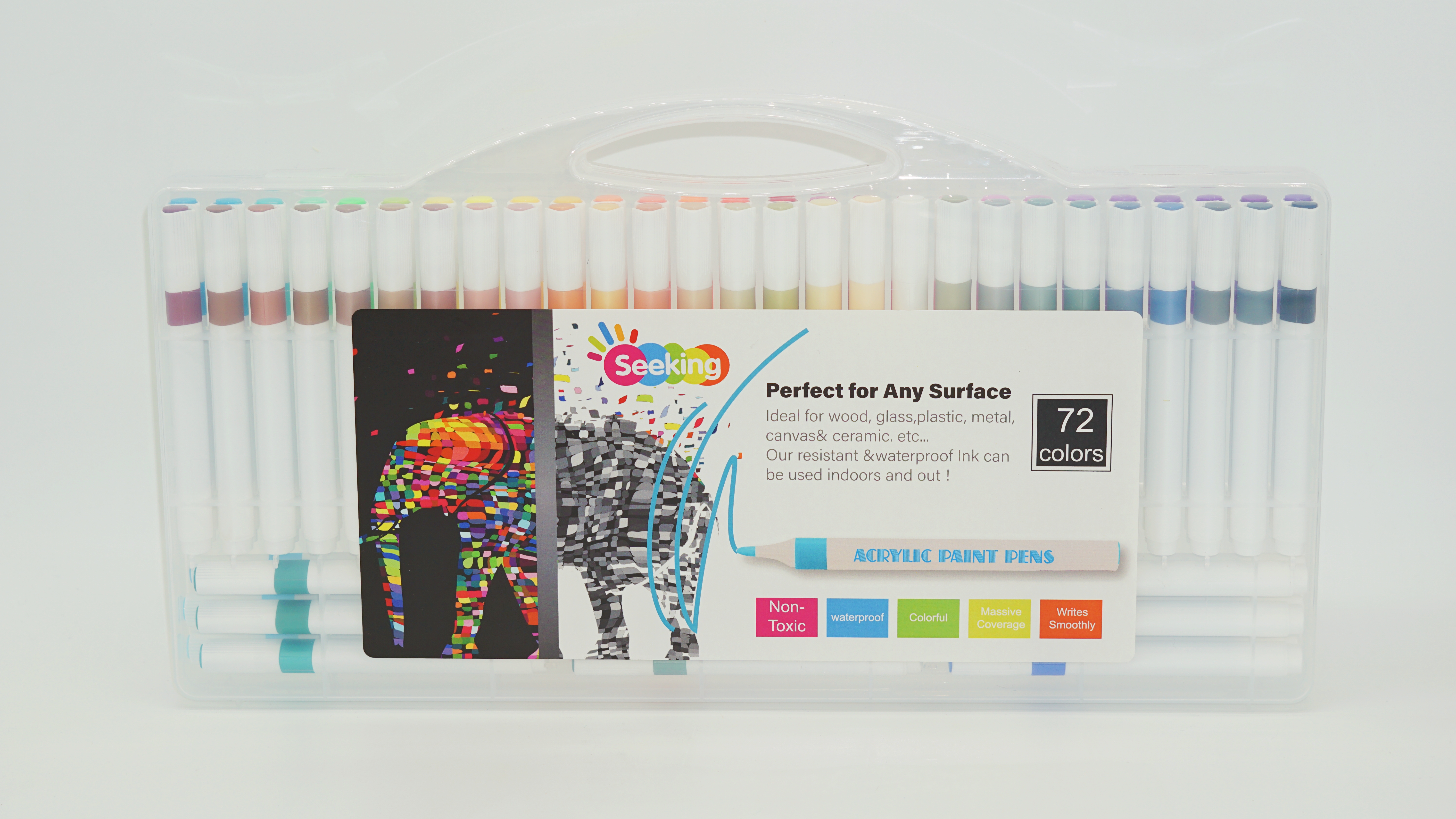 Caja de marcadores acrílicos de 60 colores, venta al por mayor, fabricante personalizado, fábrica 6