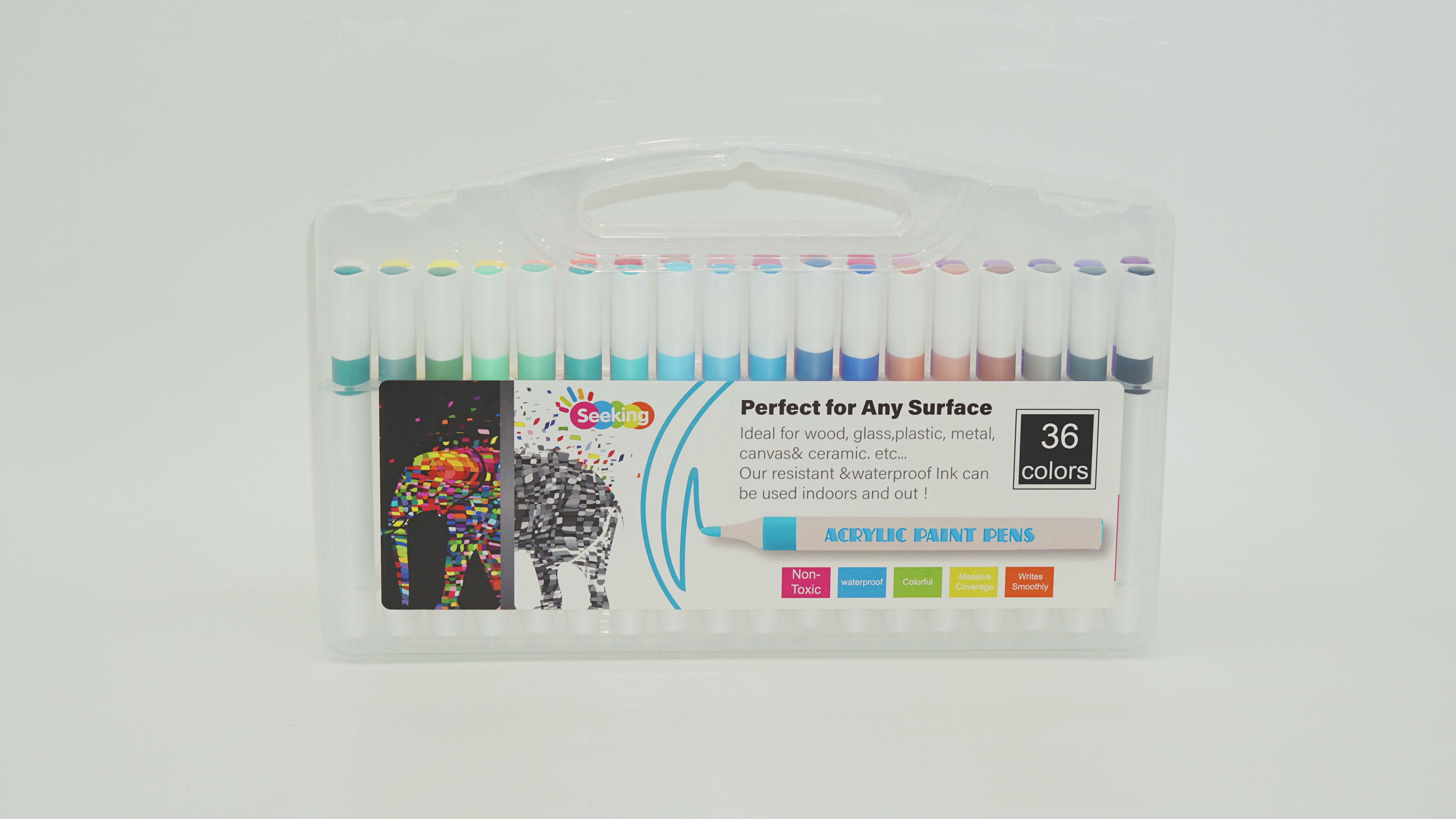 Caja de marcadores acrílicos de 60 colores, venta al por mayor, fabricante personalizado, fábrica 5