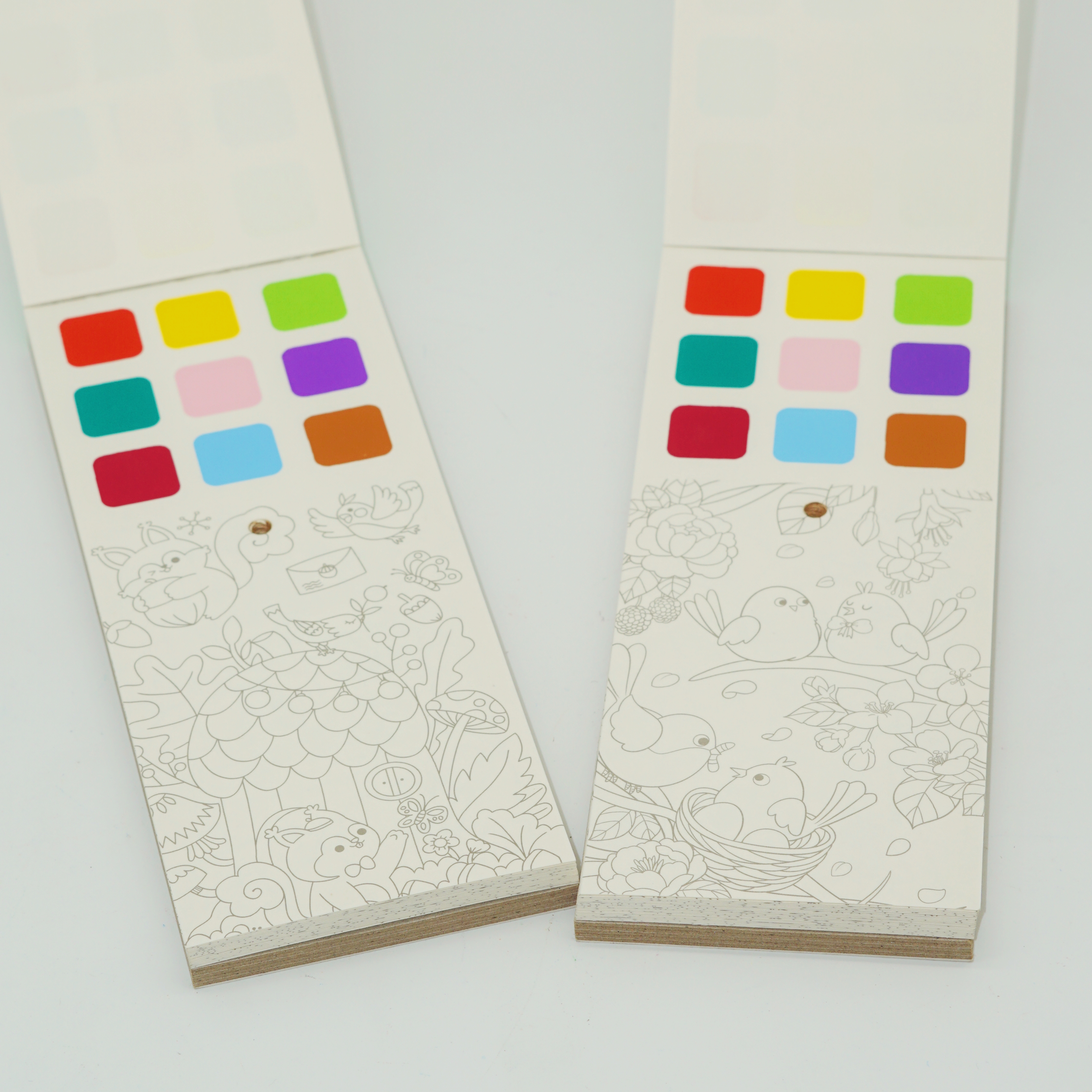 Pocket Watercolor Painting Book Different Patterns Travel Coloring Pad Mess Free Painting Activity for Kids Art Supplies 3