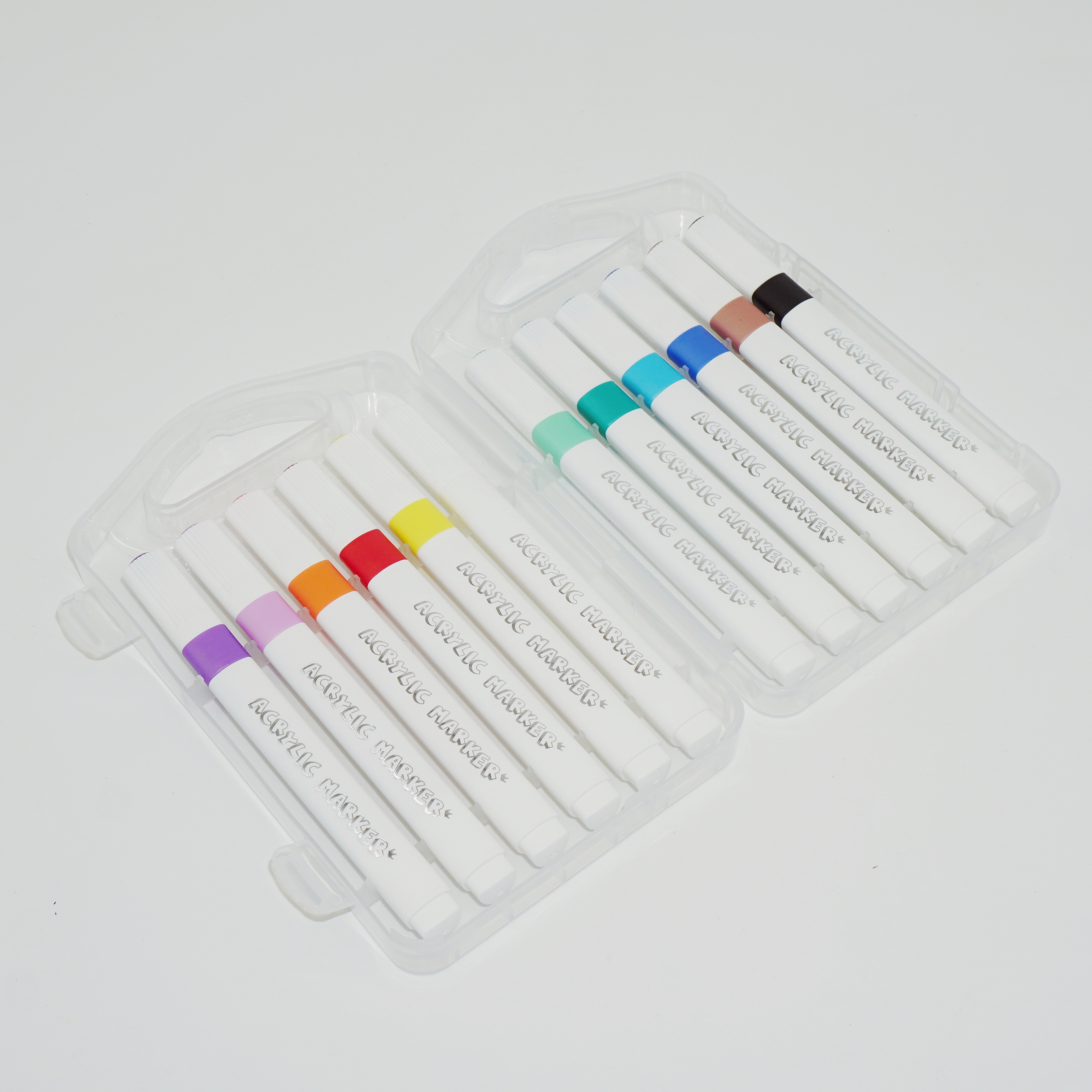 Bộ hộp bút lông Acrylic 12 màu đầu cọ mềm chất lượng cao tùy chỉnh bán buôn 4