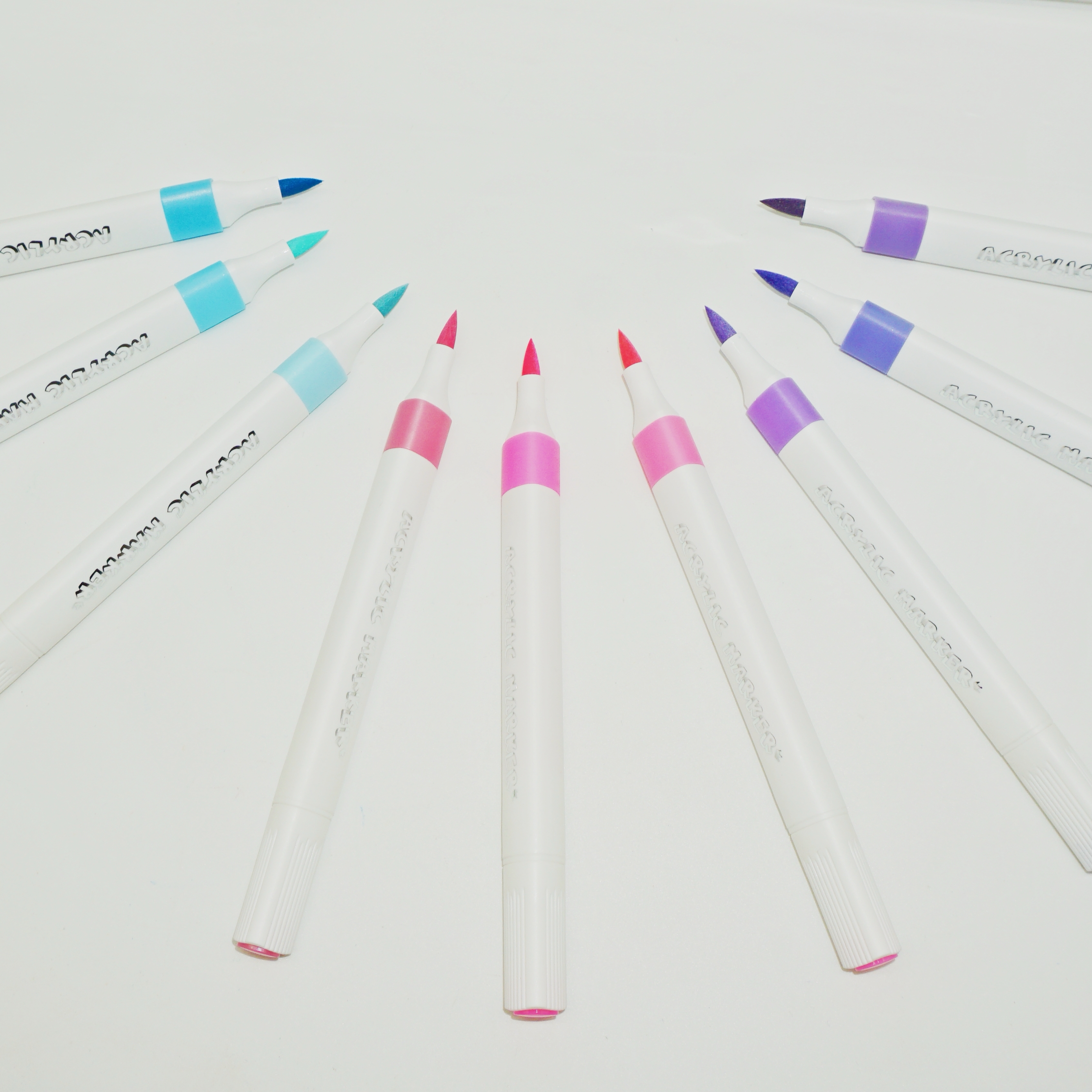 Wholesale Custom 72 Colors Soft Brush Tip Acrylic Marker Set Manufacturer 9