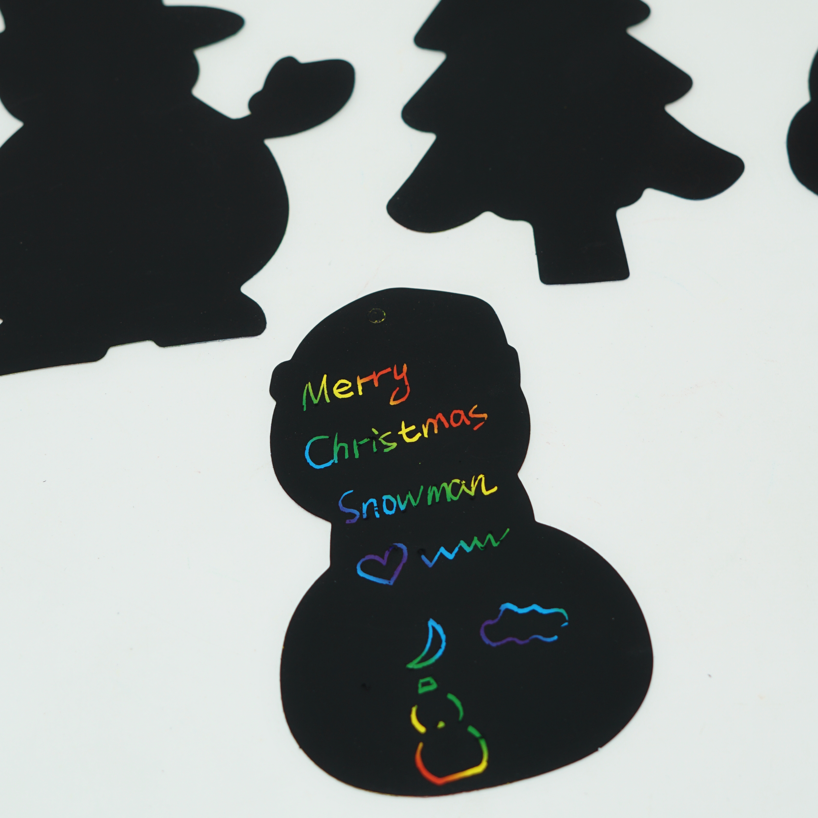 Factory Wholesale DIY Scratch Art Paper Special-shaped Painting Decoration Children Christmas Scratch Painting 2