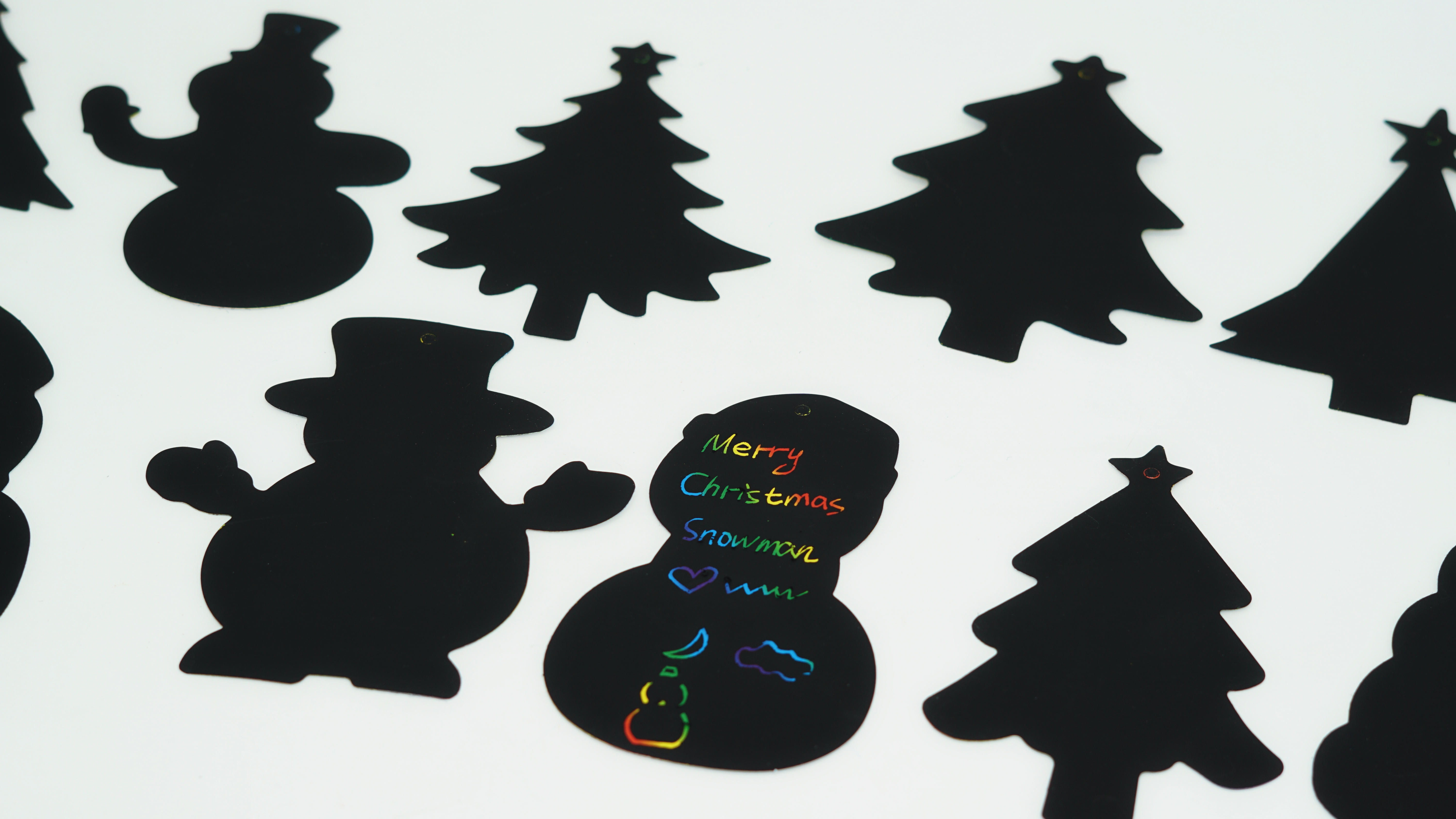 Factory Wholesale DIY Scratch Art Paper Special-shaped Painting Decoration Children Christmas Scratch Painting 3