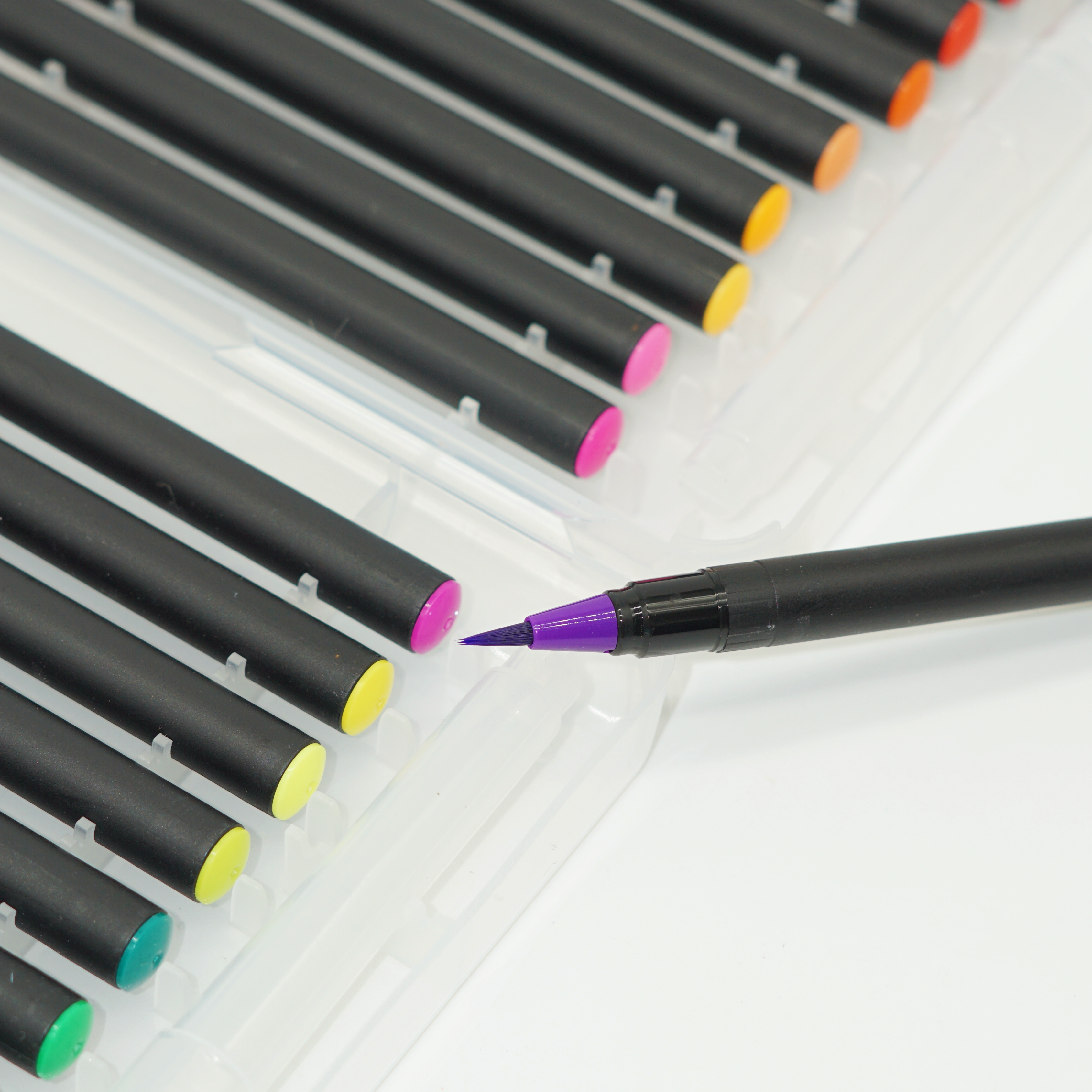 Professional Manufacturer Flexible Nylon Brush Watercolor Pen Set 6