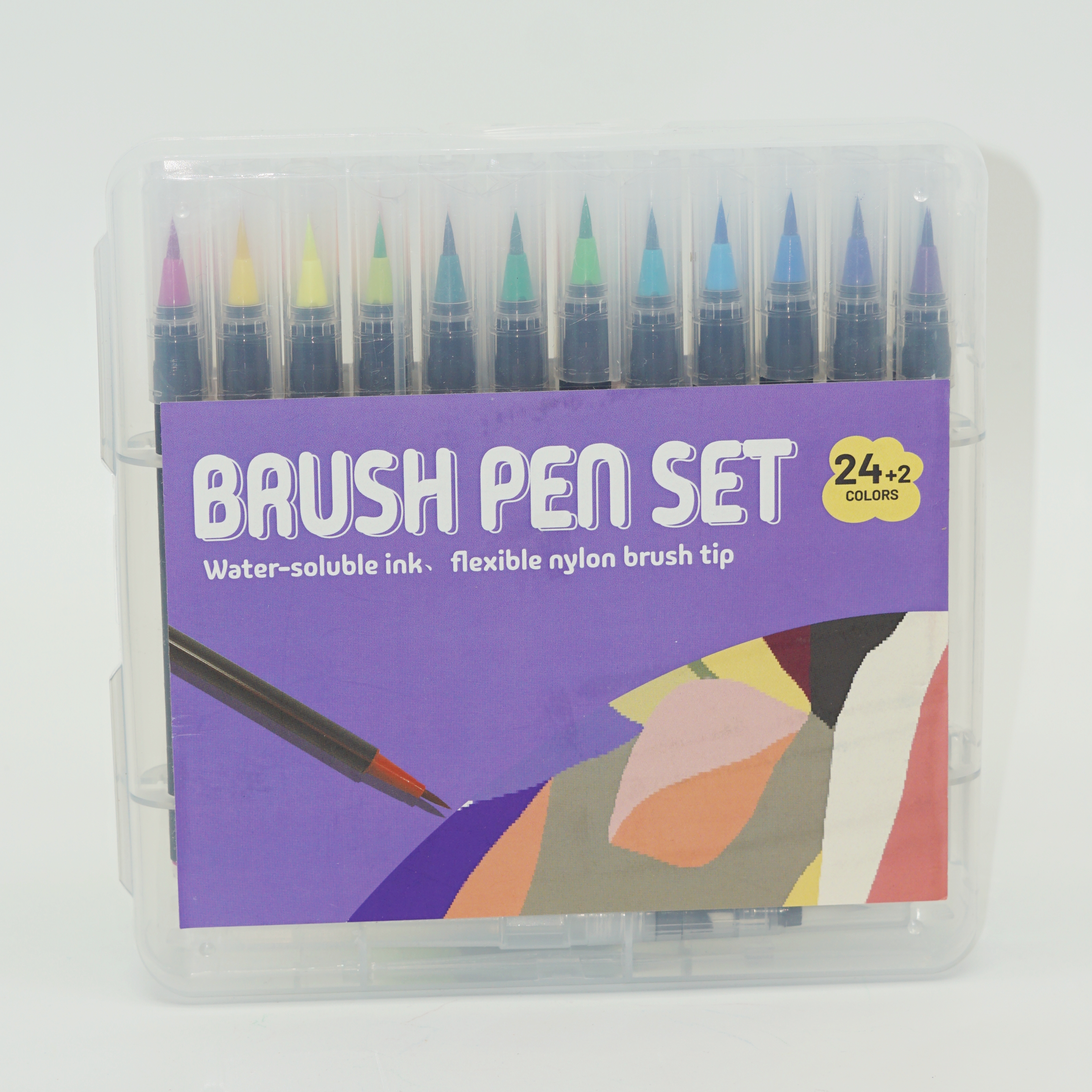 Professional Manufacturer Flexible Nylon Brush Watercolor Pen Set 3