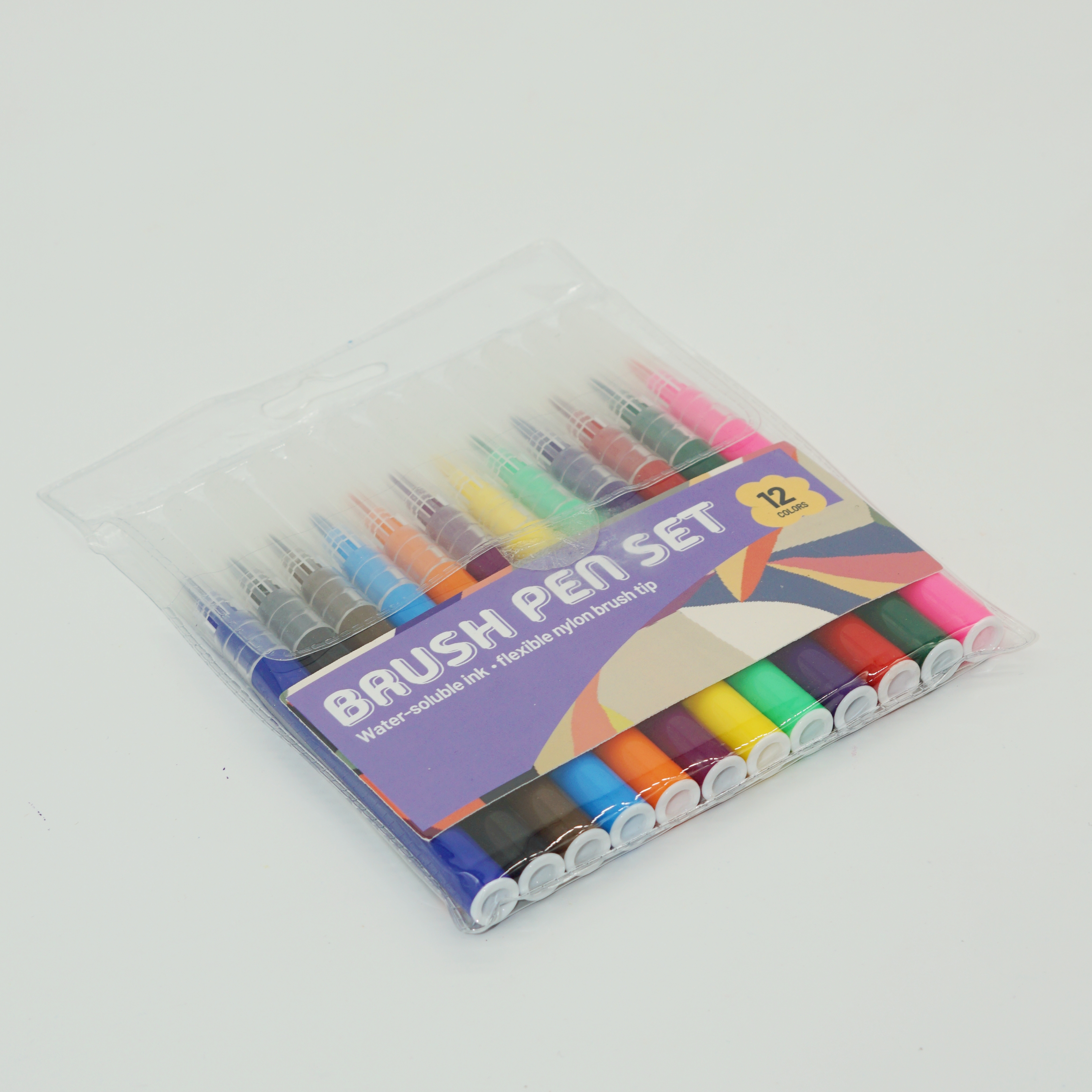 Manufacturer of High Quality 12 Colors Brush Tip Watercolor Pen Set 2