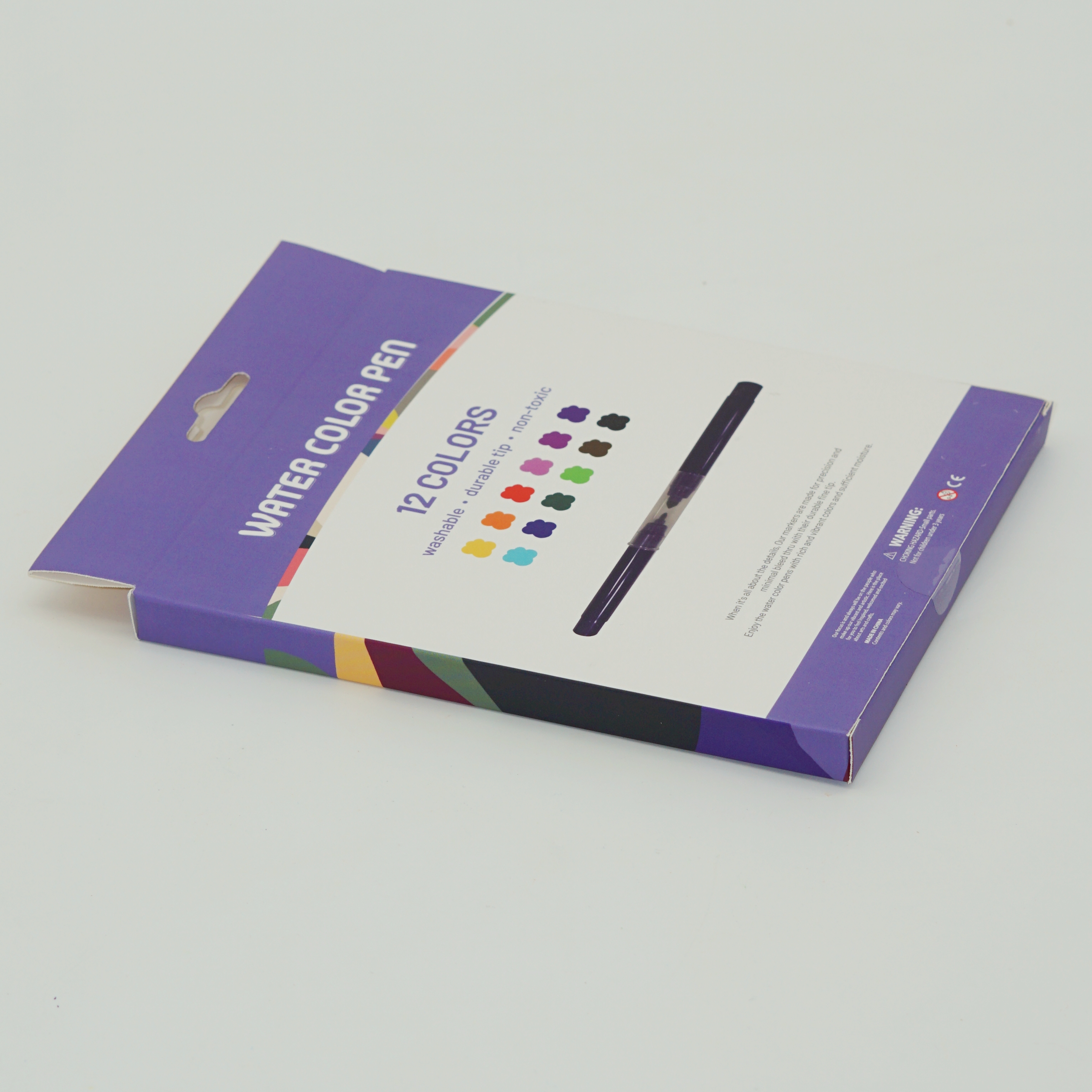 Wholesale Custom Washable Non-toxic Durable Tip Watercolor Pen Set 3