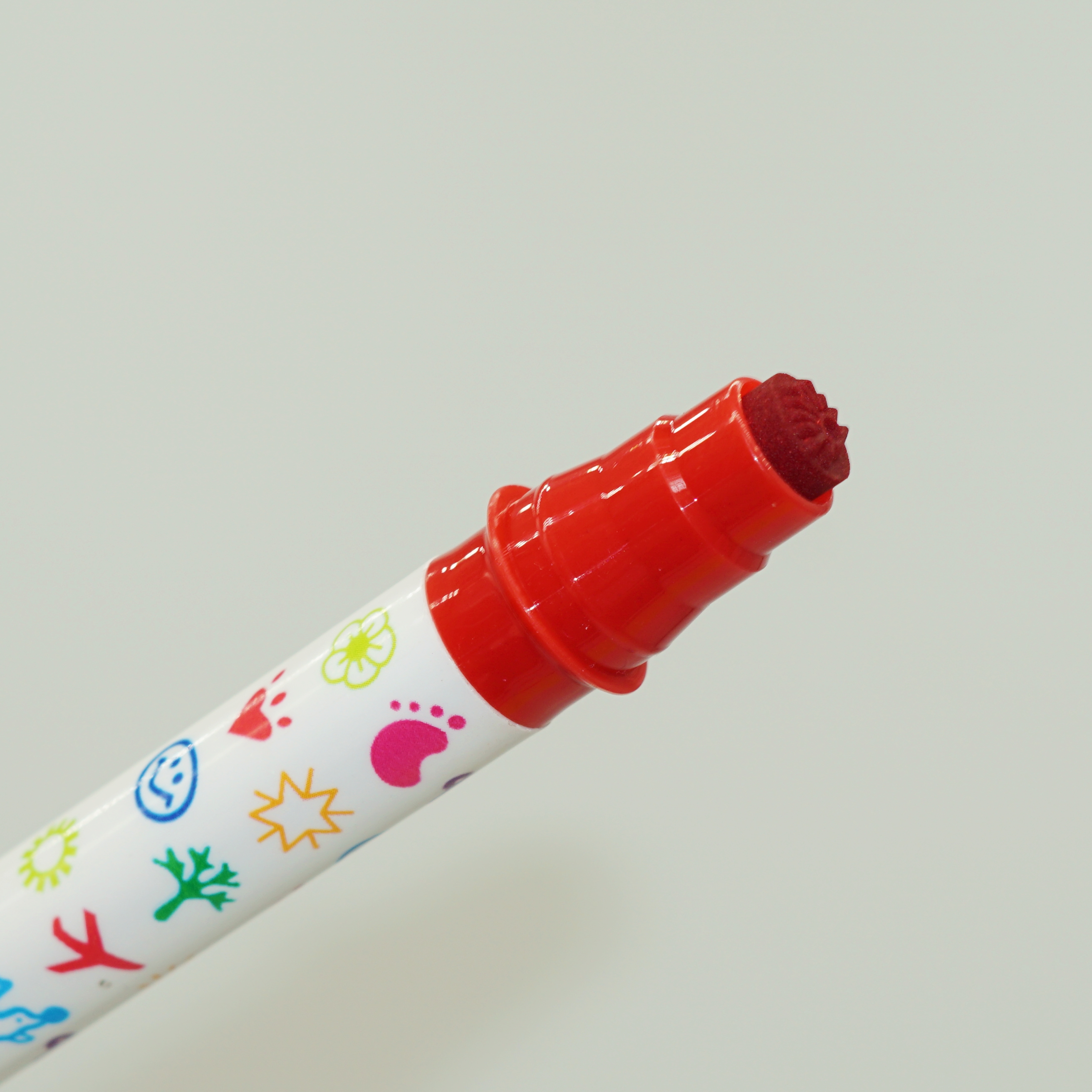 Wholesale Custom Cute Mini Pattern Seal Stamp Double Tip Marker Pen 7