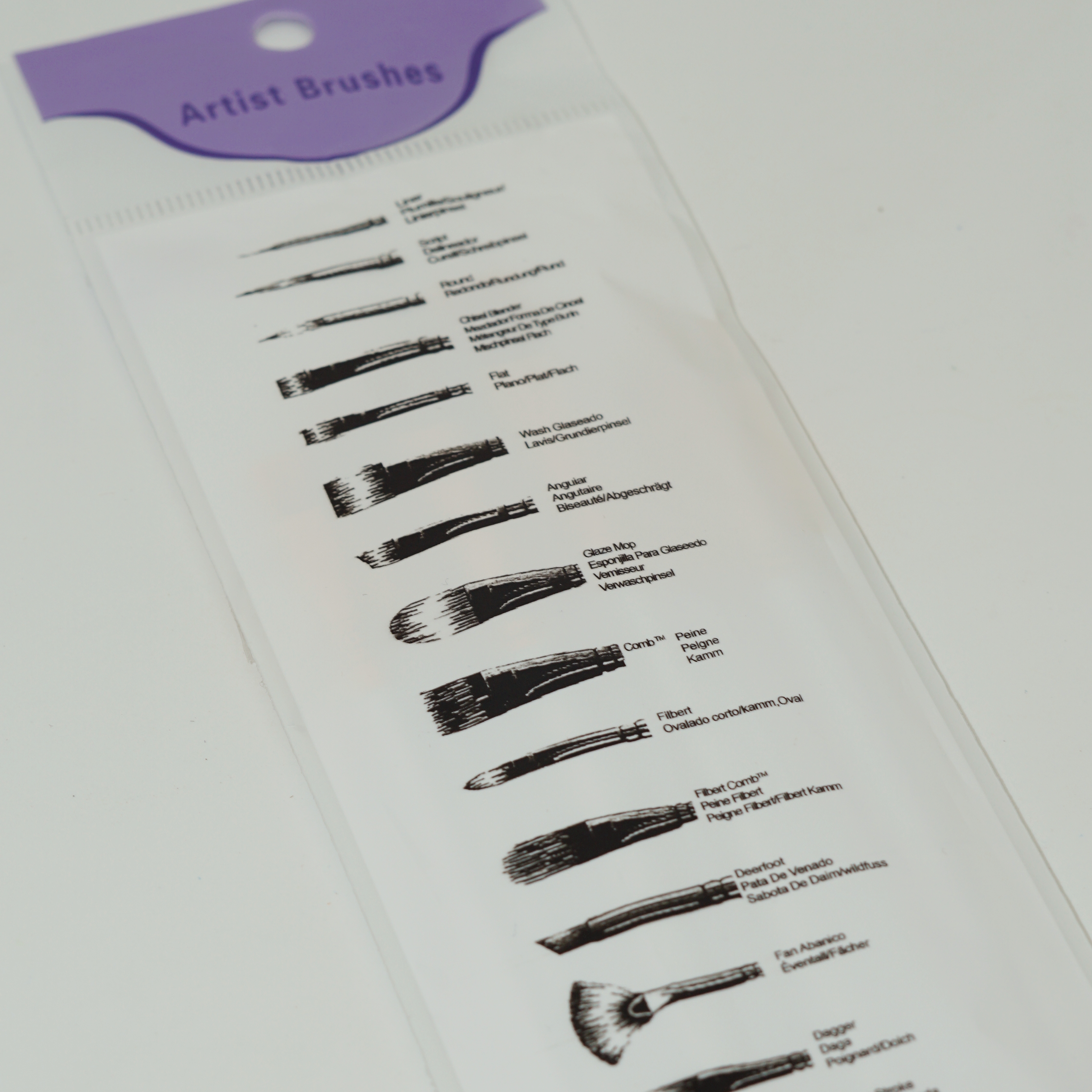 Wholesale Custom High Quality Colorful Painting Tools Professional Drawing Artist Brushes Set 5