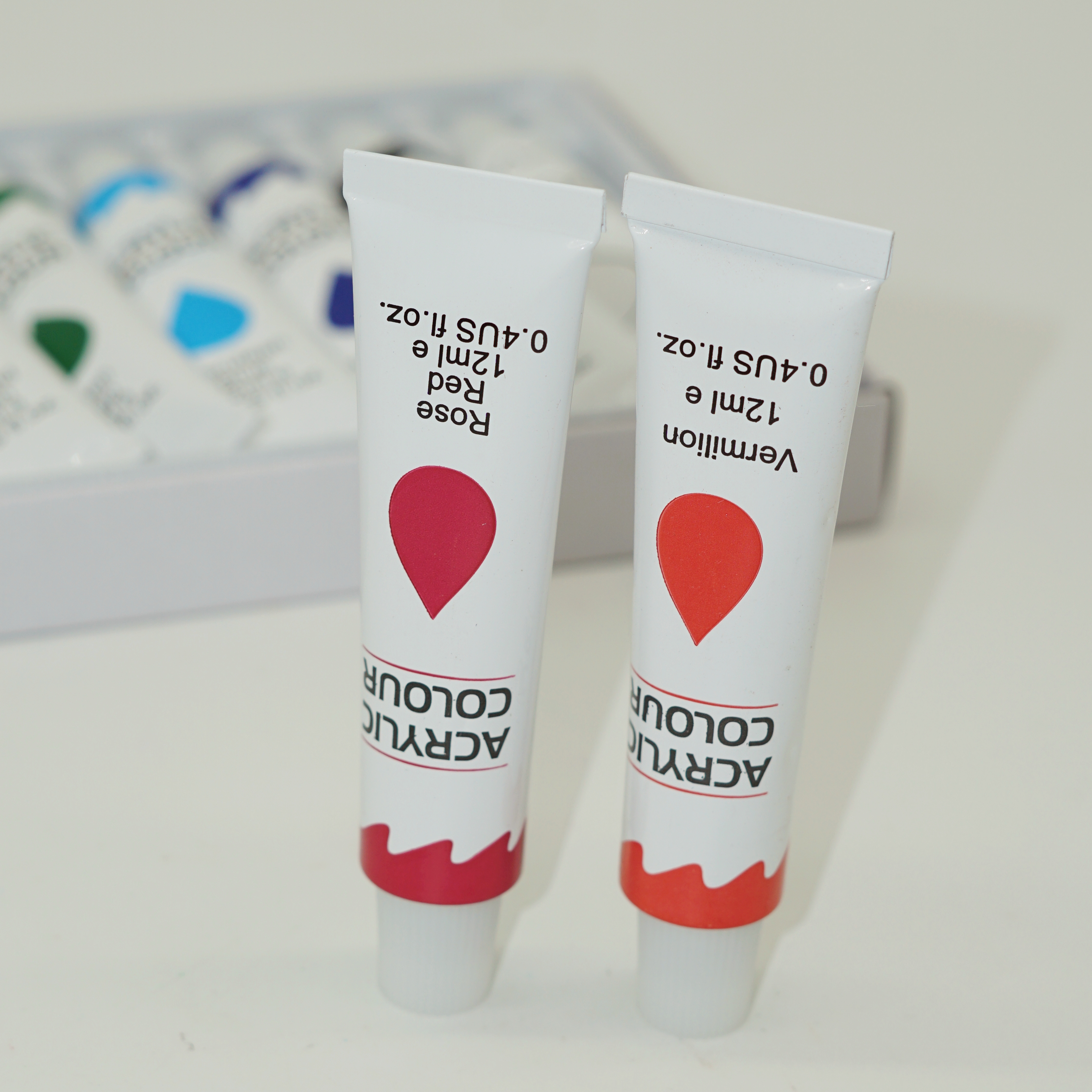 High Quality Wholesale Price Custom 12 Colors Acrylic Liquid Tube Paint Set 3
