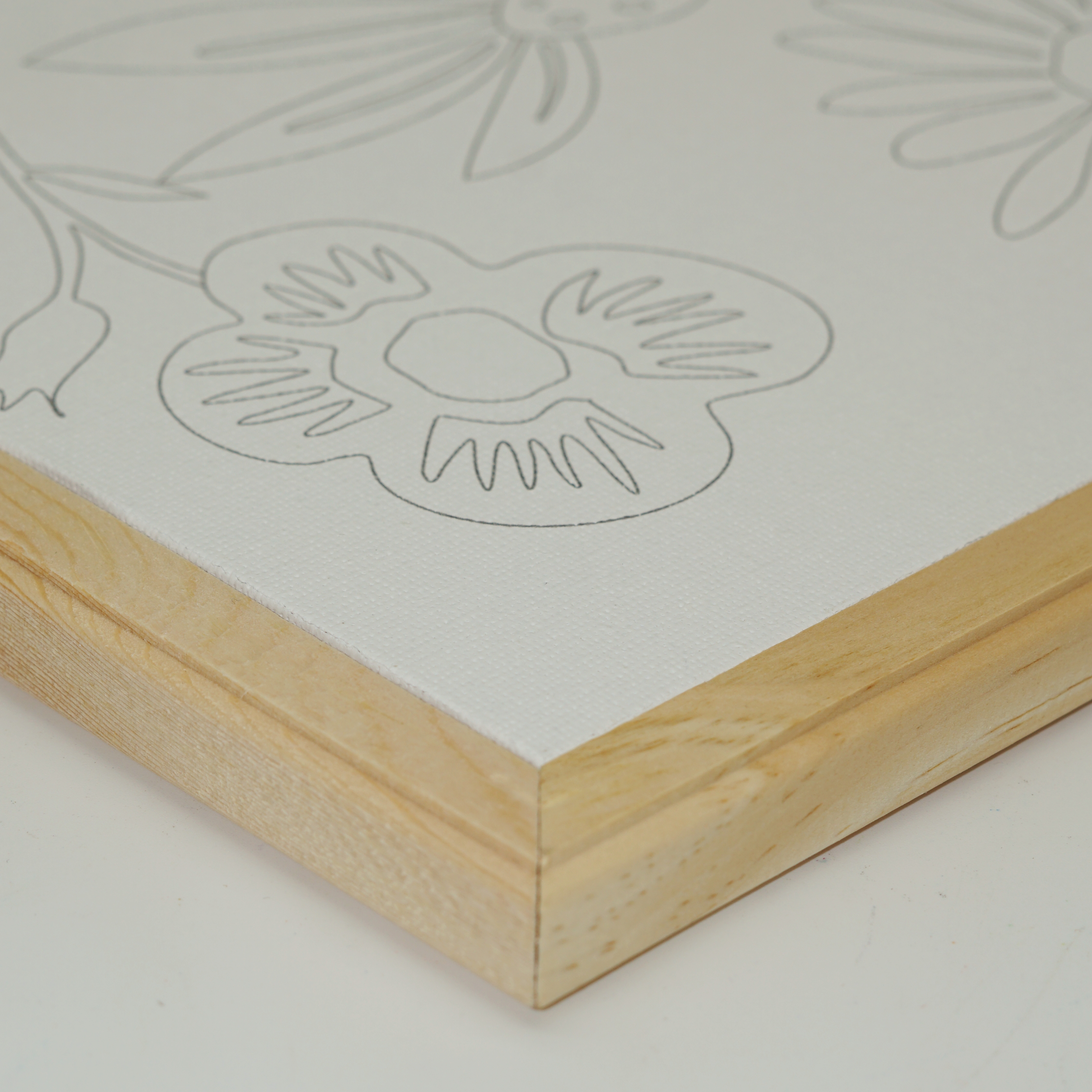 Premium Quality Wholesale Custom Paint-in Canvas Real Wood Frame with 6 Acrylic Paints and Brushes 4