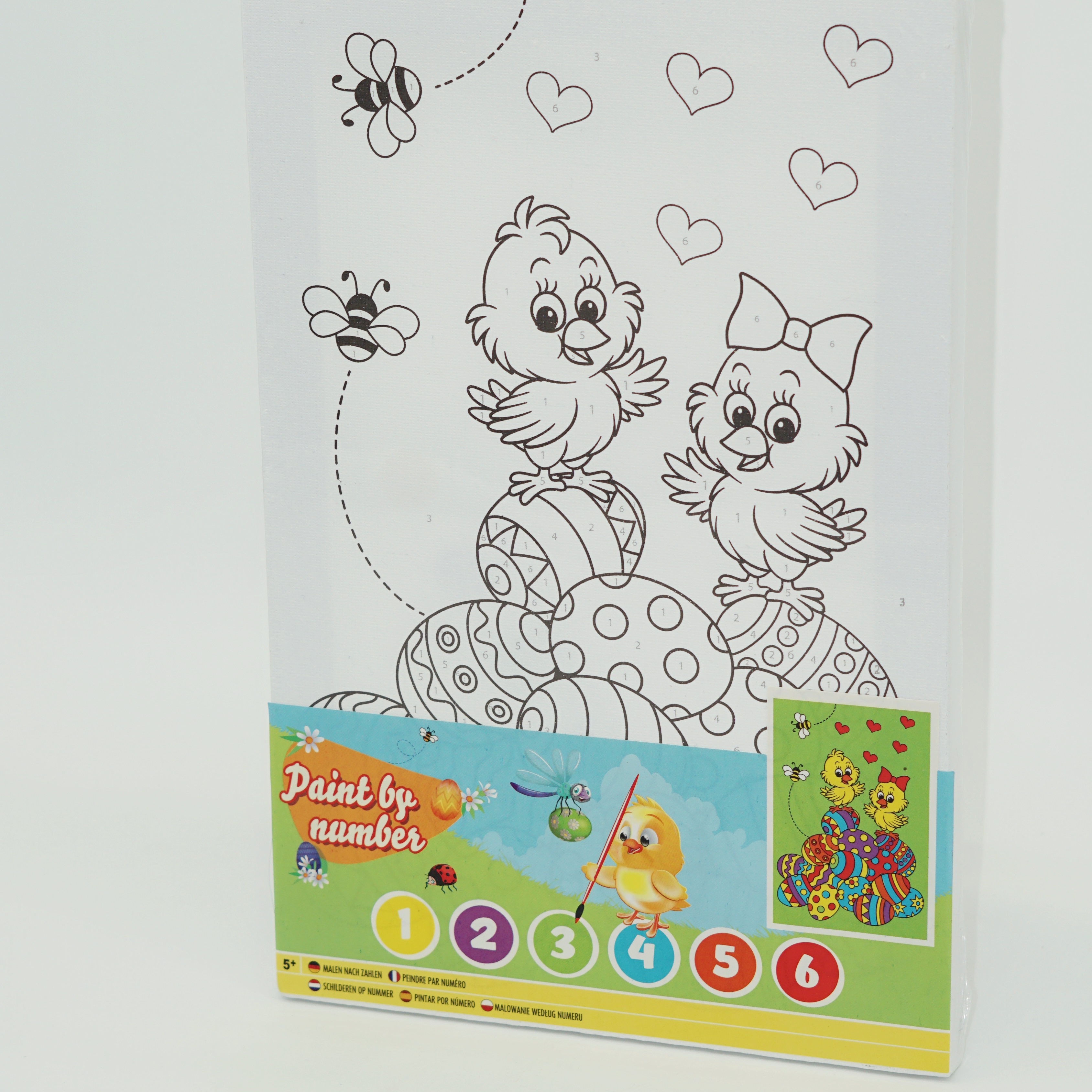 Wholesale Custom DIY Mini Canvas Paint Set Acrylic Number Painting Kits for Kids Children School Supplies 2
